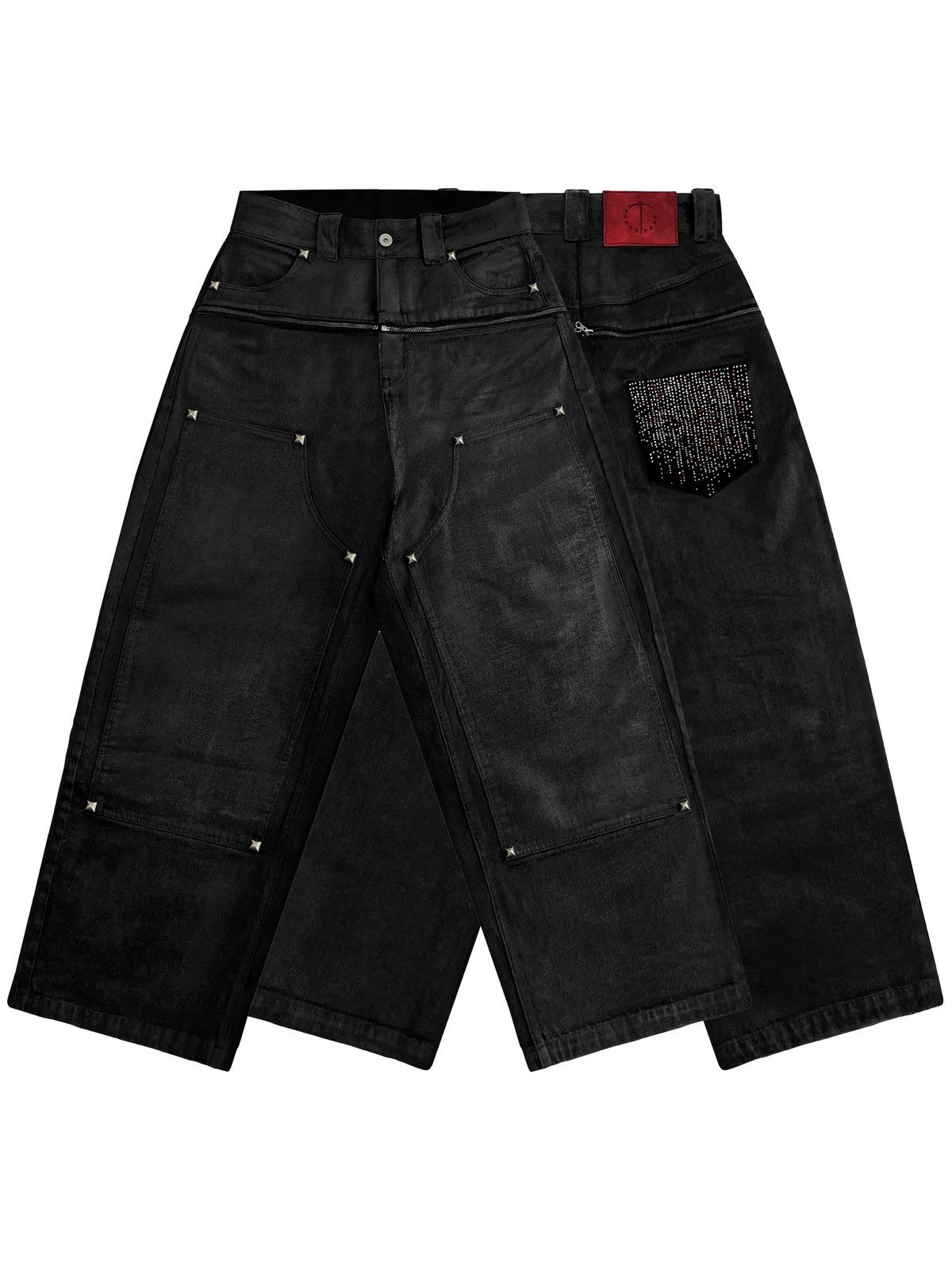 Other TecnineGroup Drill Waxed Black Jeans Size US 32 / EU 48 - 11 Thumbnail