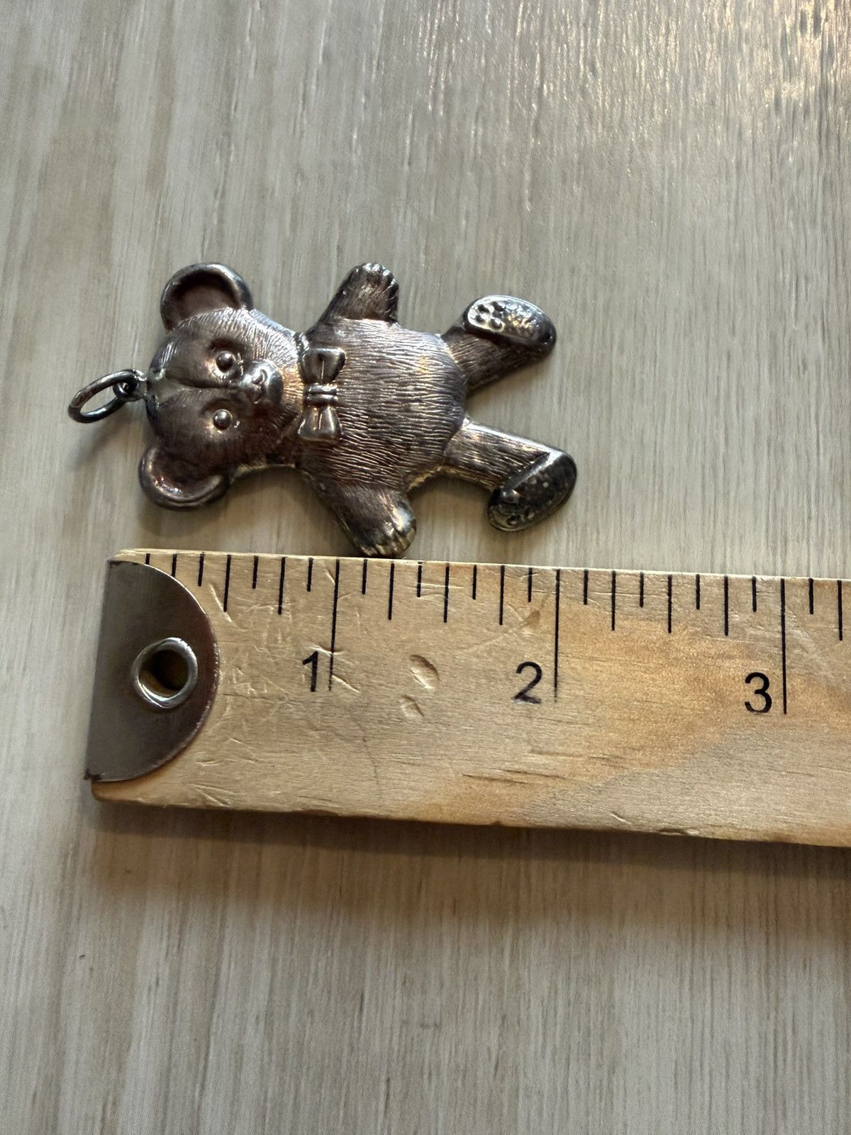 Vintage Vintage Sterling Silver Large Teddy Bear Pendant 11.6g Size ONE SIZE - 4 Thumbnail