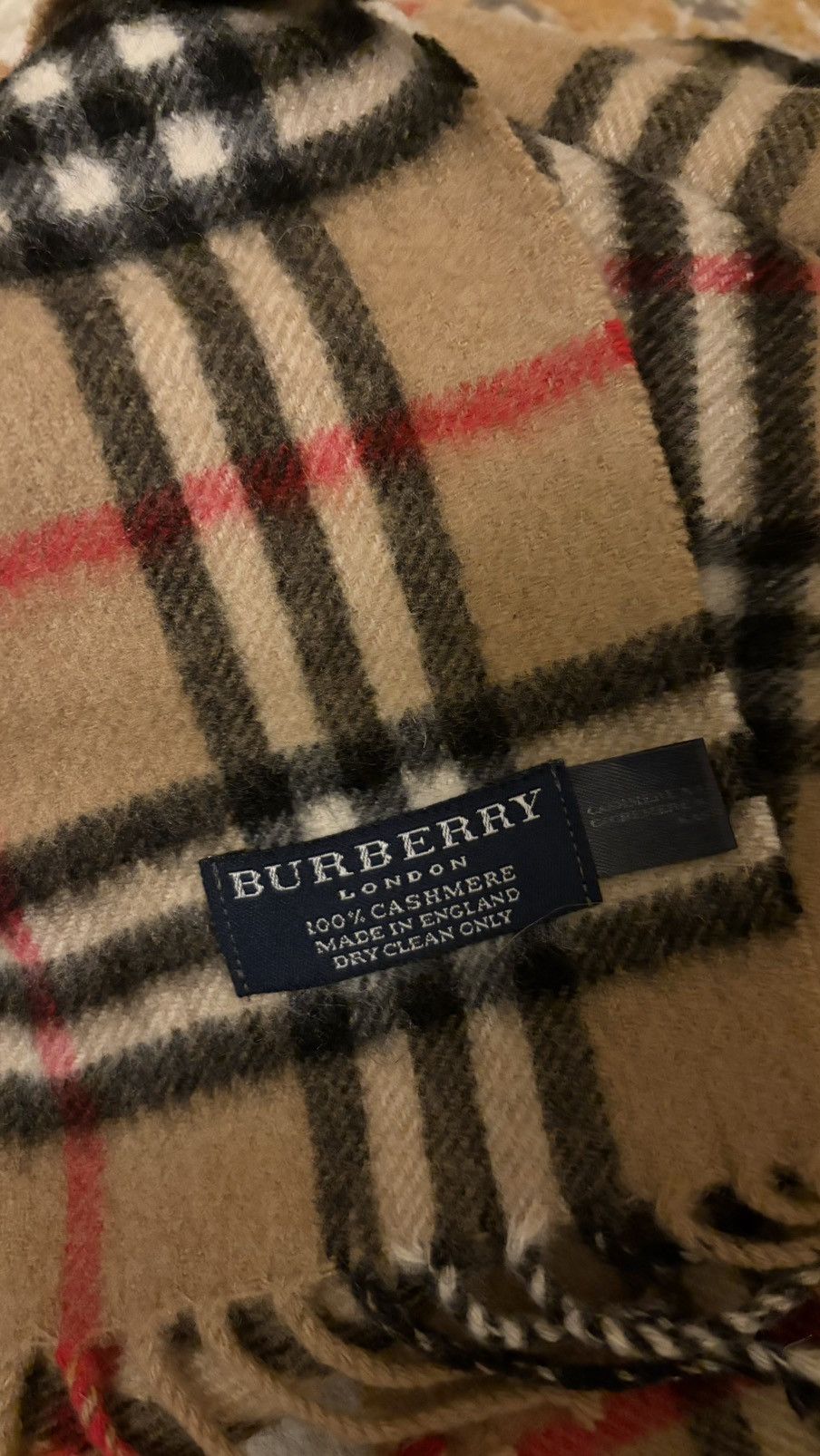 Burberry Burberry Pure Cashmere Scarf / Muffler / Neckwear Size ONE SIZE - 4 Thumbnail