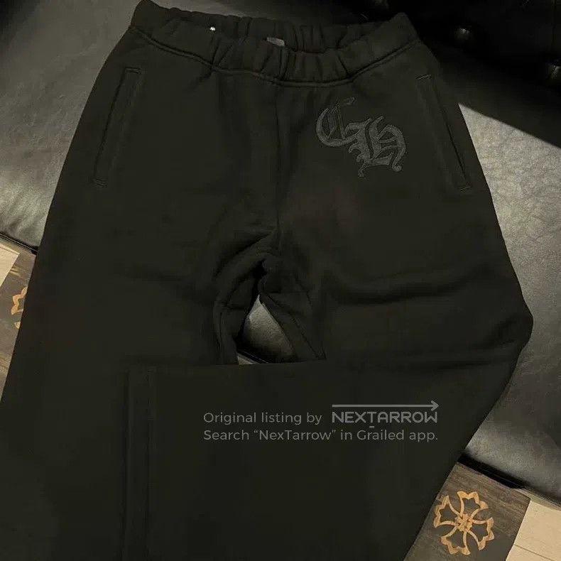 CHROME HEARTS Size L Letter embroidered trousers