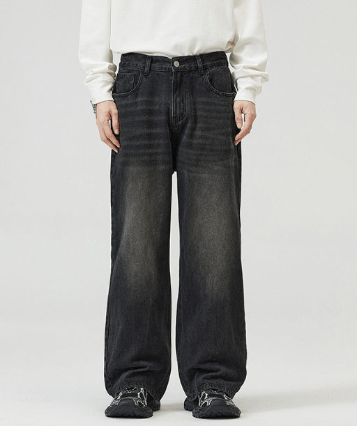 Japanese Brand Japanese retro loose straight slim washed men's jeans Size US 32 / EU 48 - 1 Thumbnail