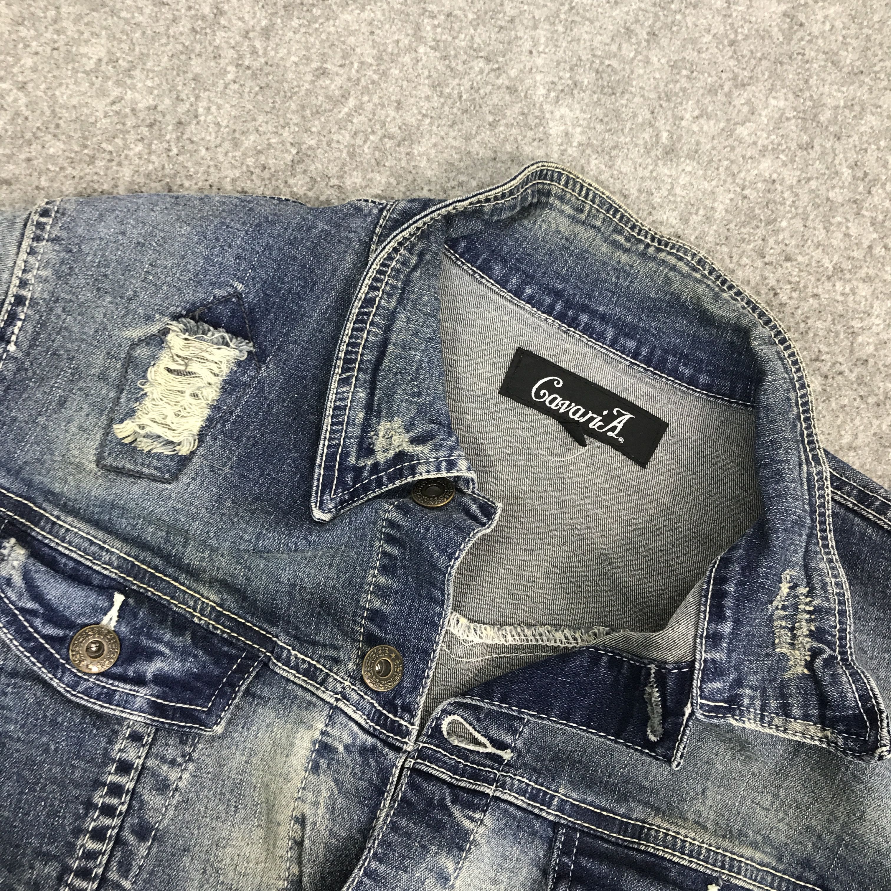 Japanese Brand Gavaria Distressed Button denim jacket Size US L / EU 52-54 / 3 - 12 Thumbnail