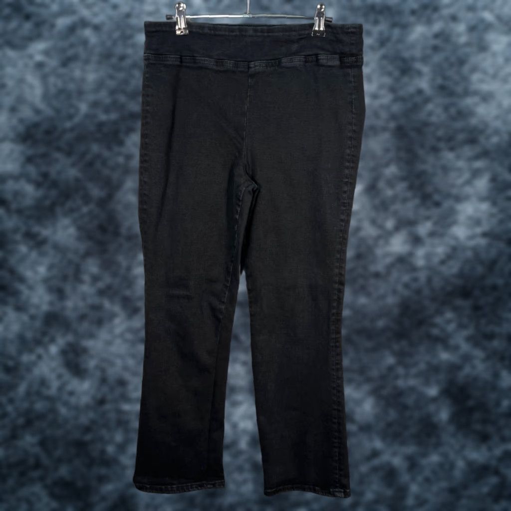 Frame FRAME Jeans Womens Size 2 Black Cotton Blend Denim Pants Straight Stretch 5-Pocket Size 26" / US 2 / IT 38 - 1 Thumbnail
