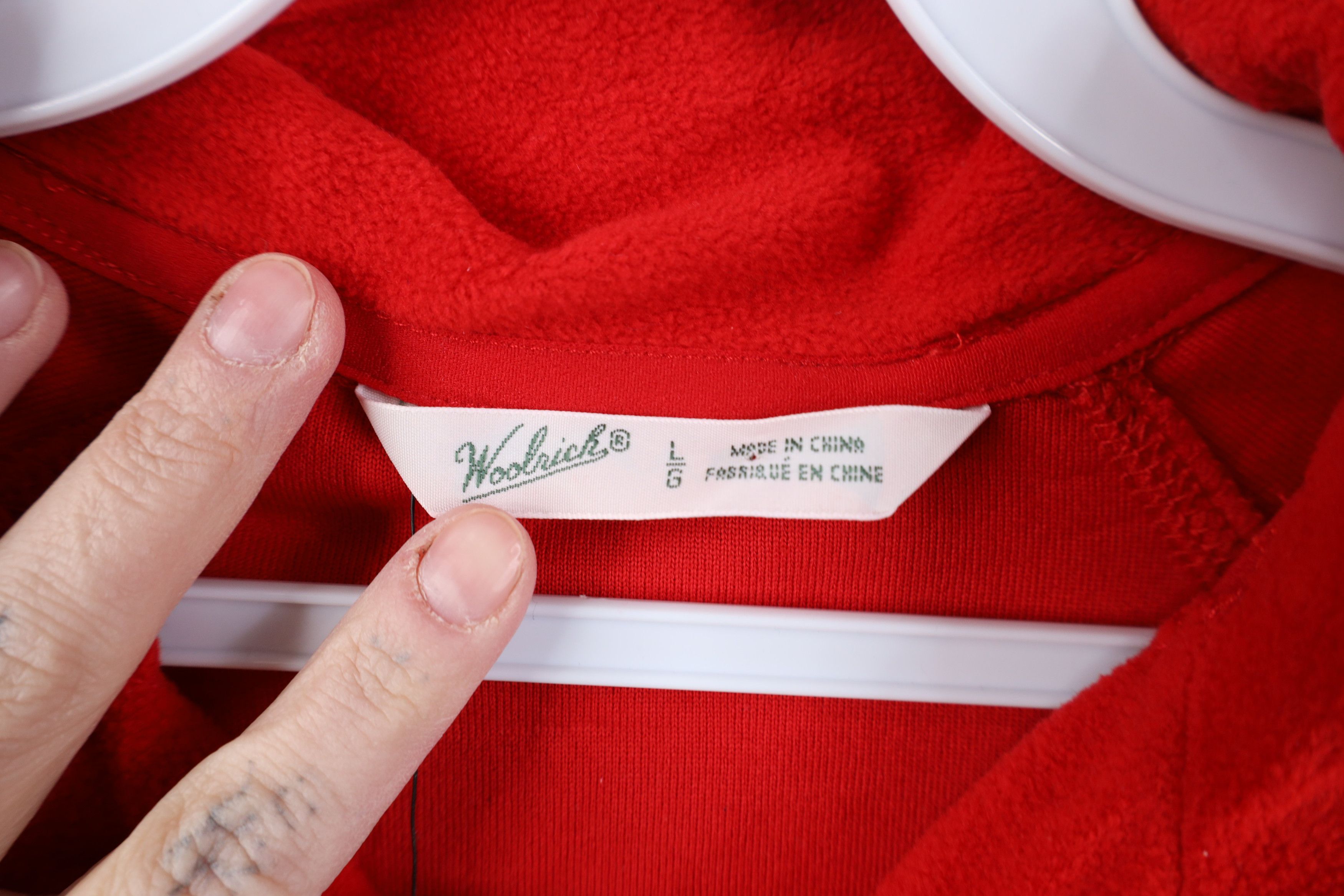 Woolrich Woolen Mills Deadstock Vintage Woolrich 1/4 Half Zip Fleece Sweater Red Size L / US 10 / IT 46 - 9 Thumbnail