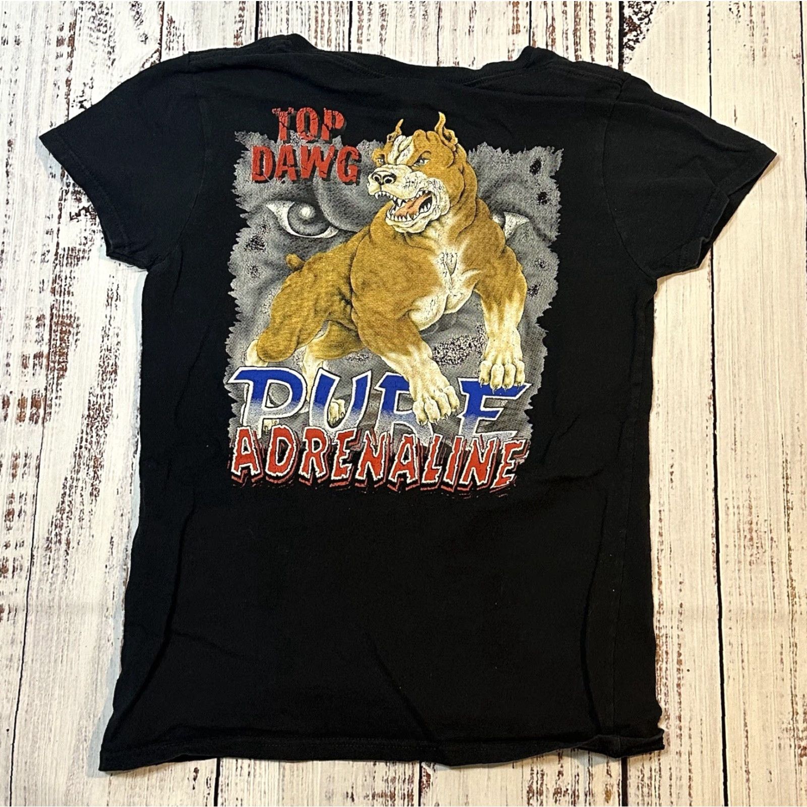 Gildan Gildan T-Shirt Woman Small Multicolor Graphic Print Top Dawg Chihuahua Bulldog Tee Shirt Round Neck Short Sleeve 100% Cotton Regular Womens Size S / US 4 / IT 40 - 5 Thumbnail