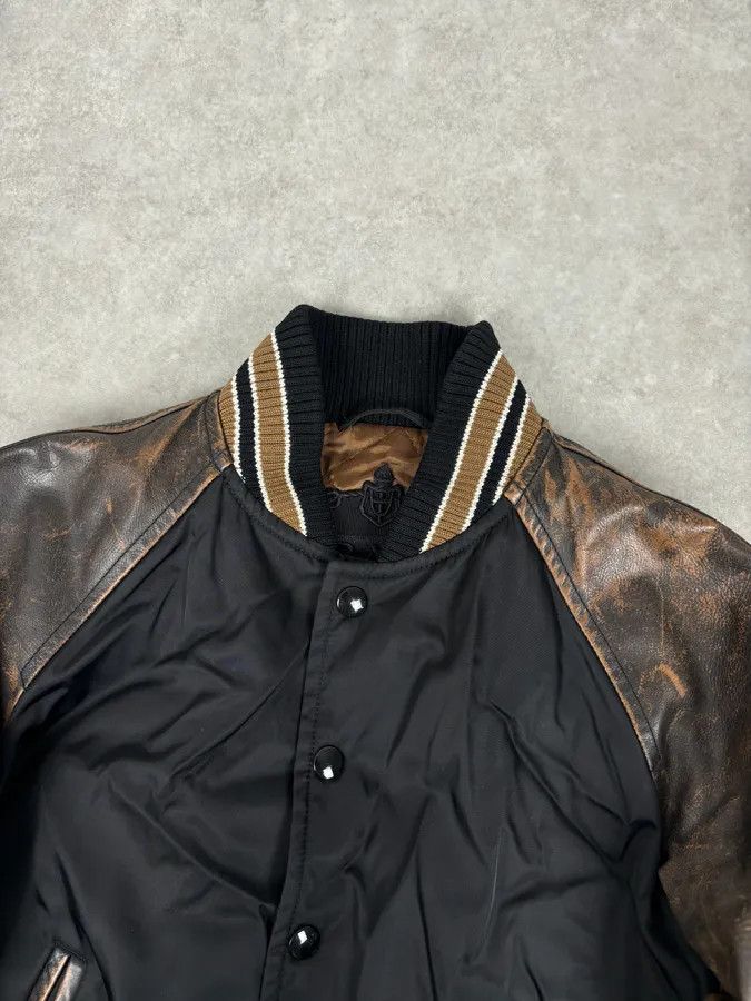 Prada FW2018 Prada Black Leather Varsity Bomber Jacket Size US S / EU 44-46 / 1 - 4 Thumbnail