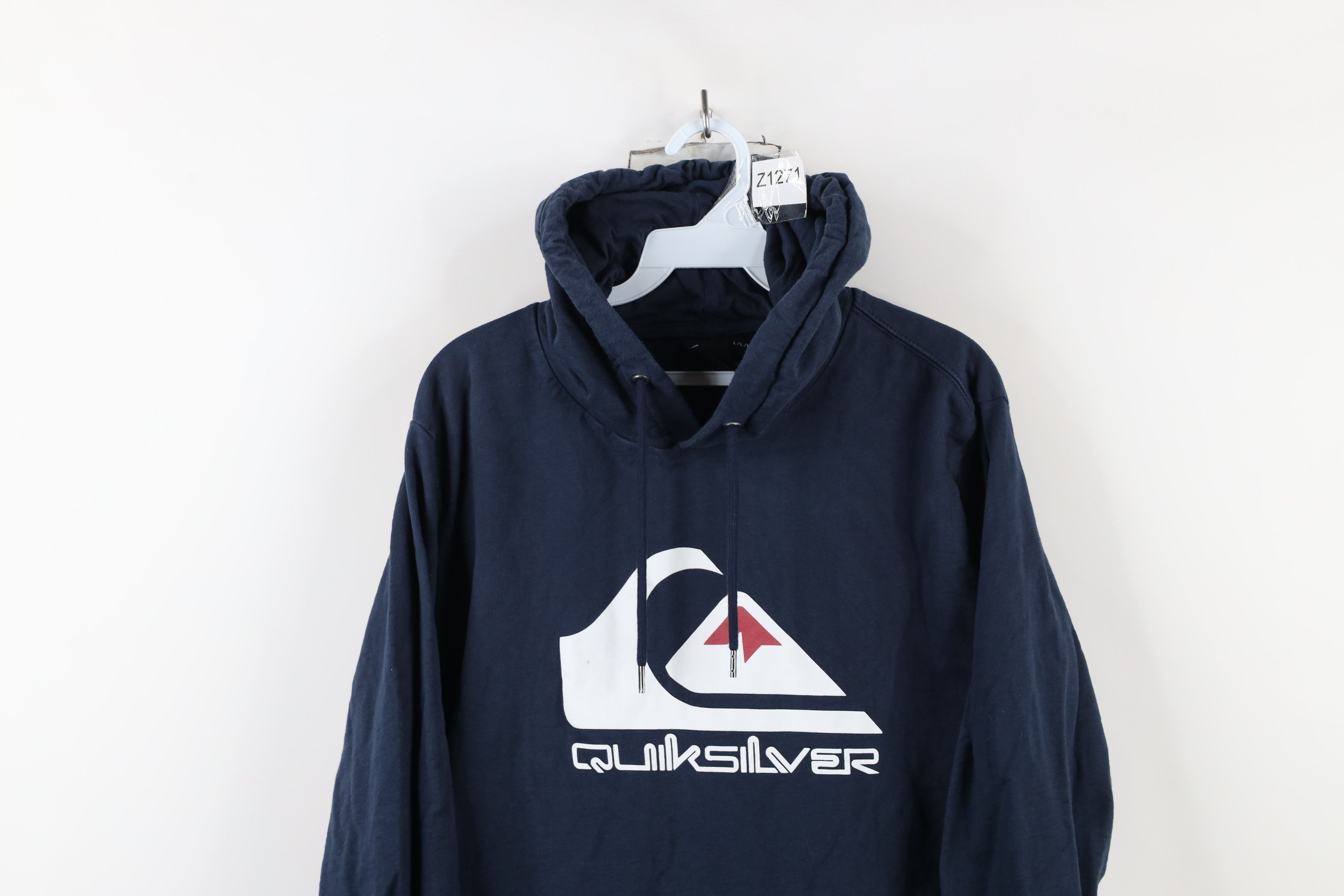 Quiksilver Vintage Quiksilver Surfing Spell Out Hoodie Sweatshirt Blue Size US L / EU 52-54 / 3 - 2 Thumbnail