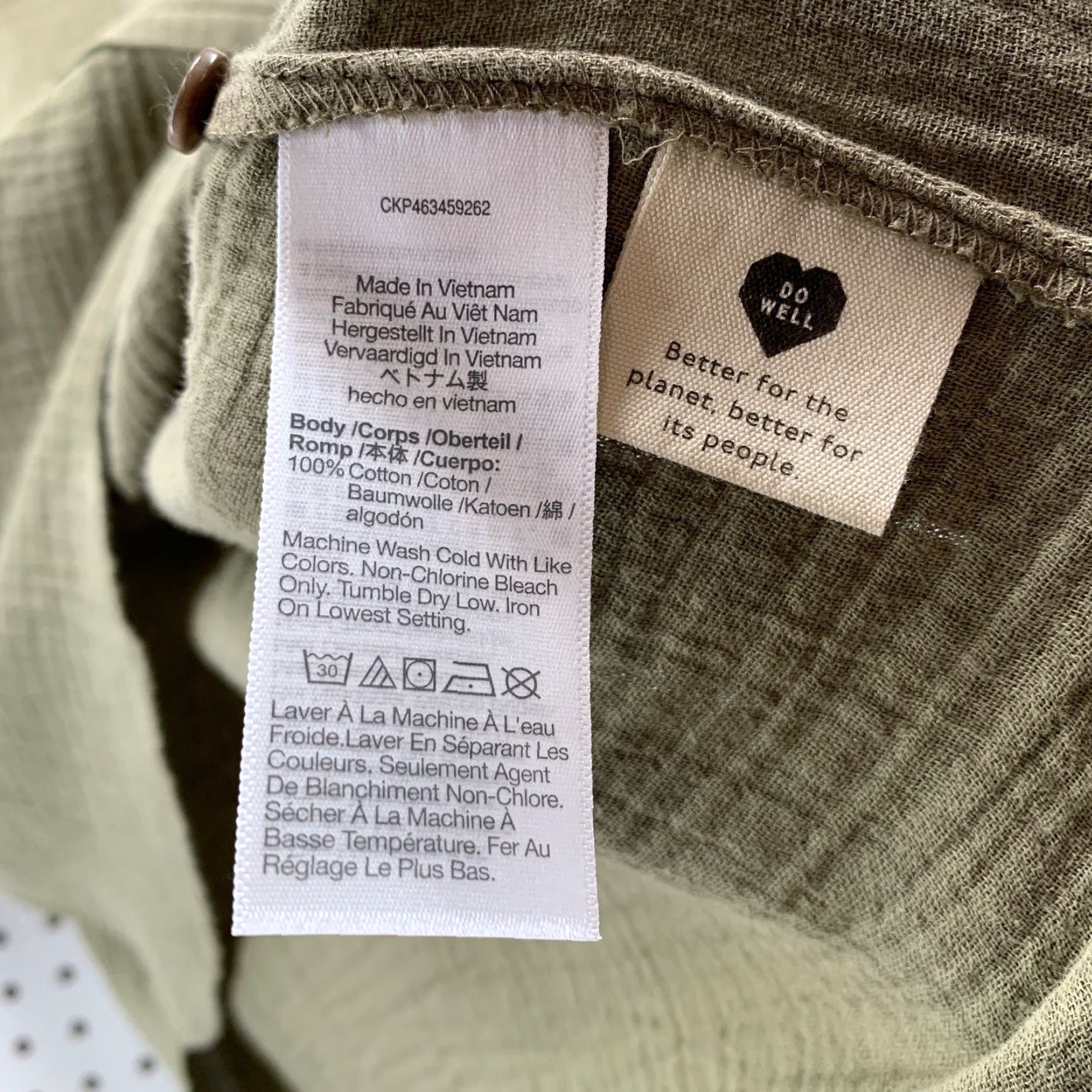 Madewell Madewell Button Top Womens Small Green Lightspun Beachside Shirt Soft Shirt Size S / US 4 / IT 40 - 5 Thumbnail