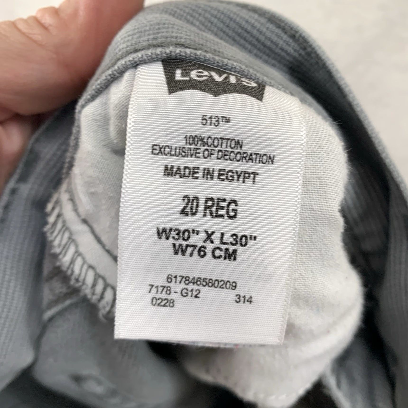 Levi's Levi's Women's Corduroy Pants Slim Straight High Rise Gray 30 Regular Casual City Boho Grunge 100% Cotton Size 30" / US 8 / IT 44 - 6 Thumbnail