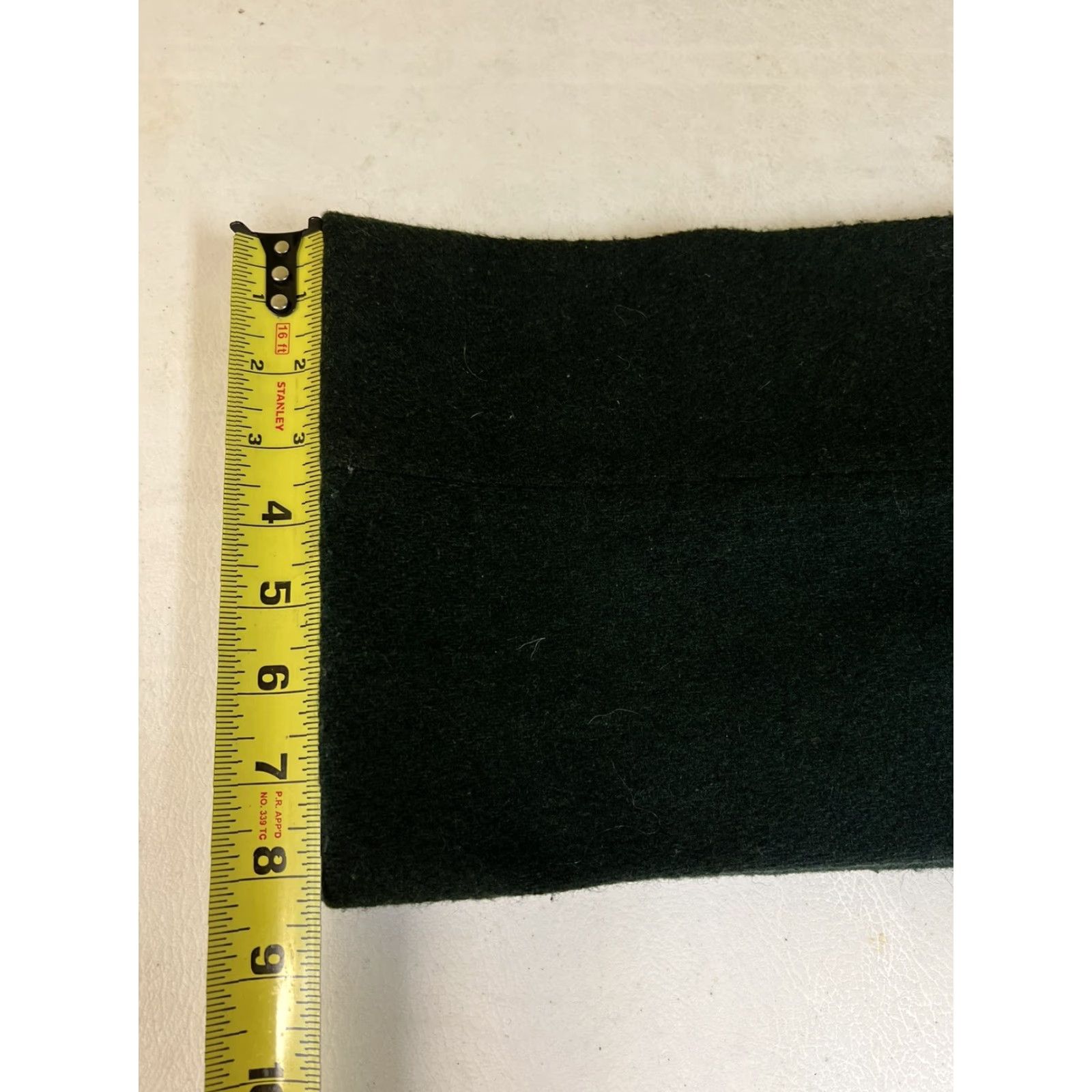 Vintage VINTAGE Melton Wintermaster Green Wool 32x29 Men’s Pants Flat Front Straight Leg With Braces Suspenders Mens 1970s Size 32 - 7 Thumbnail
