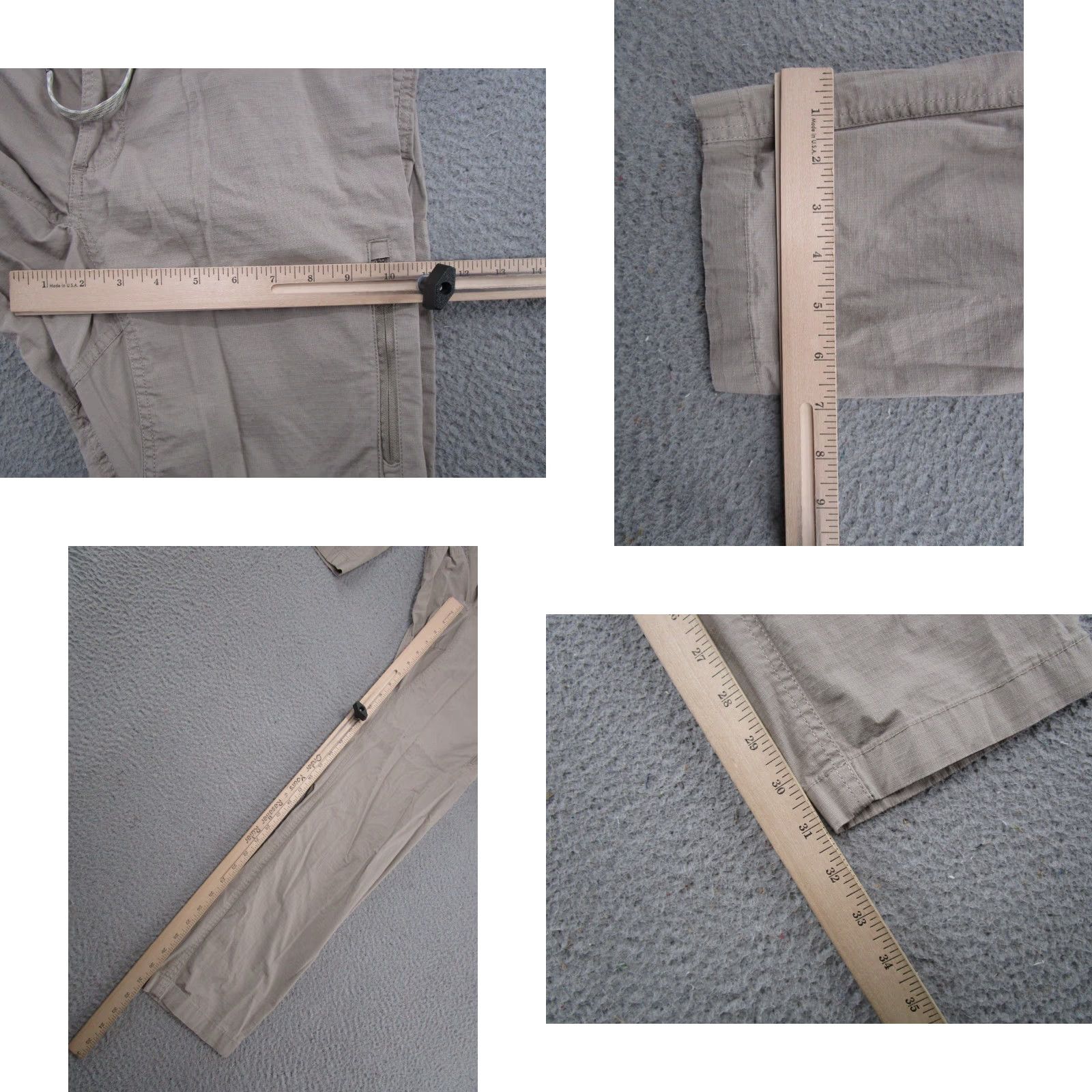 Vuori VUORI Beighe Ripstop Climber Pants Mens M Beige Drawstring Zip Pocket 34x31 Read Size US 31 - 8 Thumbnail
