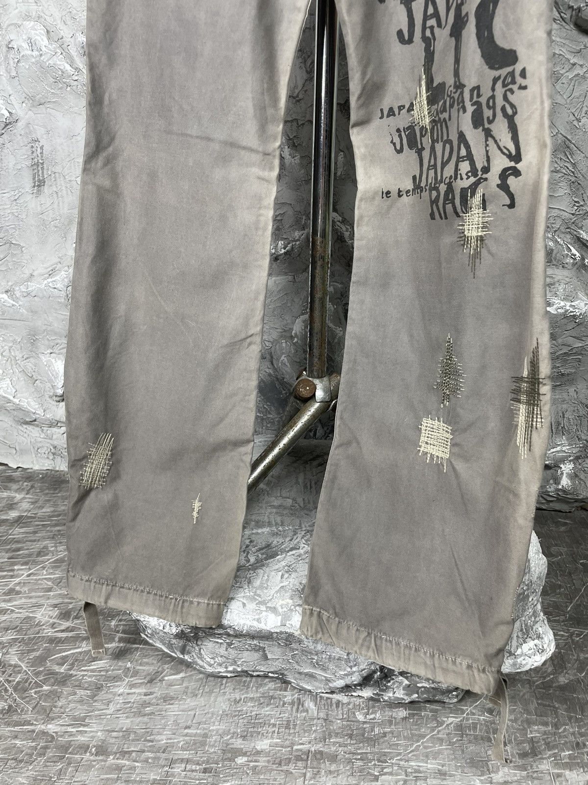 Hysteric Glamour × If Six Was Nine × Japanese Brand Y2K Punk Japan Rag Distressed Fade Bootcut Zip Pants Size 30" / US 8 / IT 44 - 10 Thumbnail