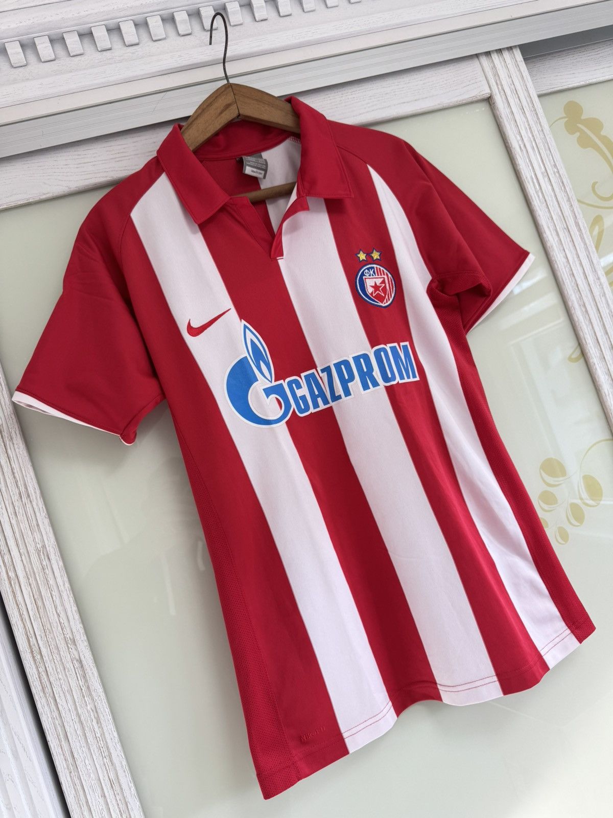 Nike Red Star Belgrade 2009-2010 Home Soccer Jersey Football Kit Size US S / EU 44-46 / 1 - 4 Thumbnail
