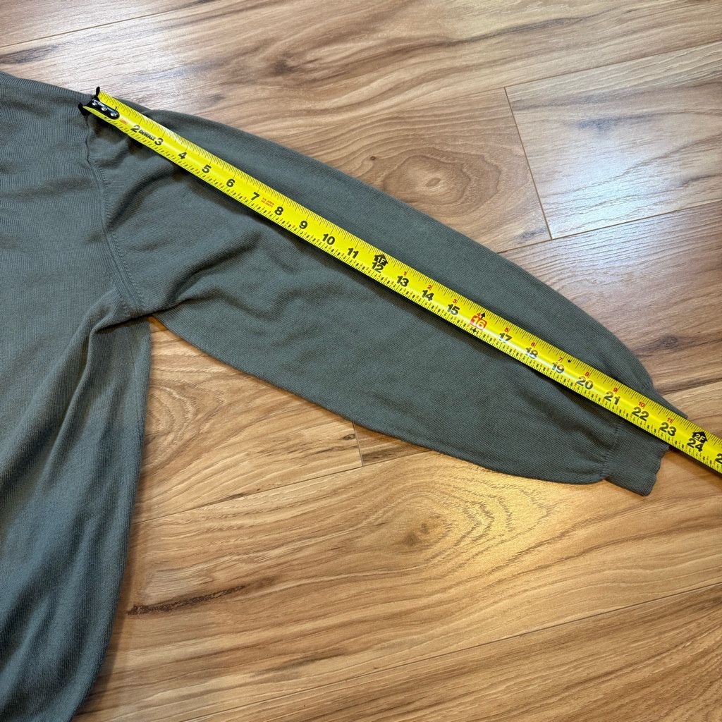 47 Brand Tricots St Raphael Italy Knit Polo Sweater Olive Green L Size US L / EU 52-54 / 3 - 6 Thumbnail