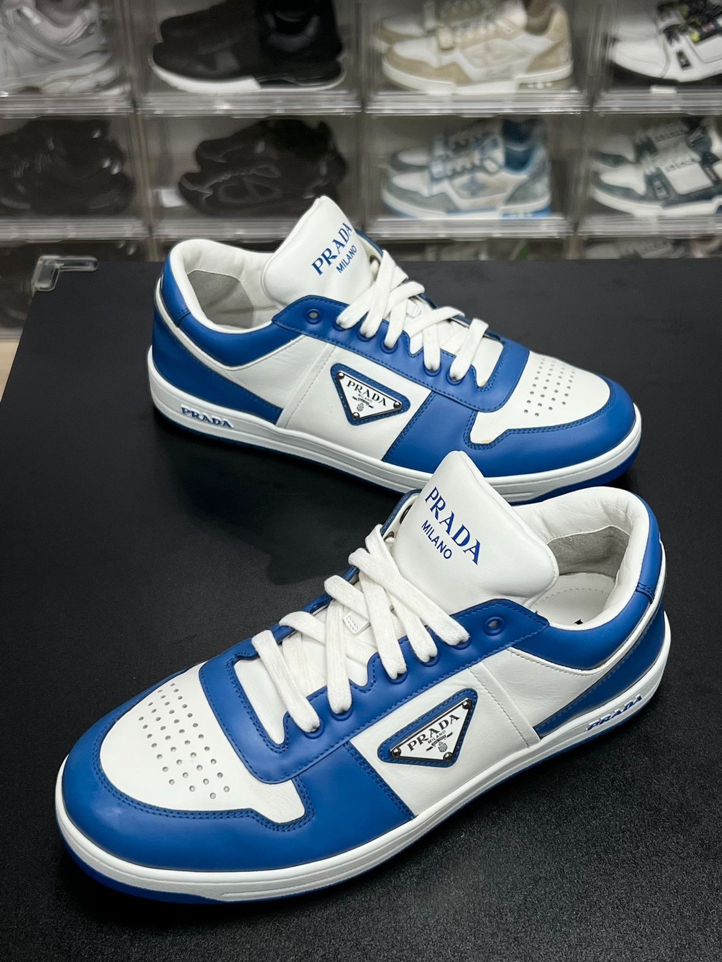 Prada Prada Down Blue Lowtop Sneakers 7.5 Men Size US 7.5 / EU 40-41 - 1 Thumbnail