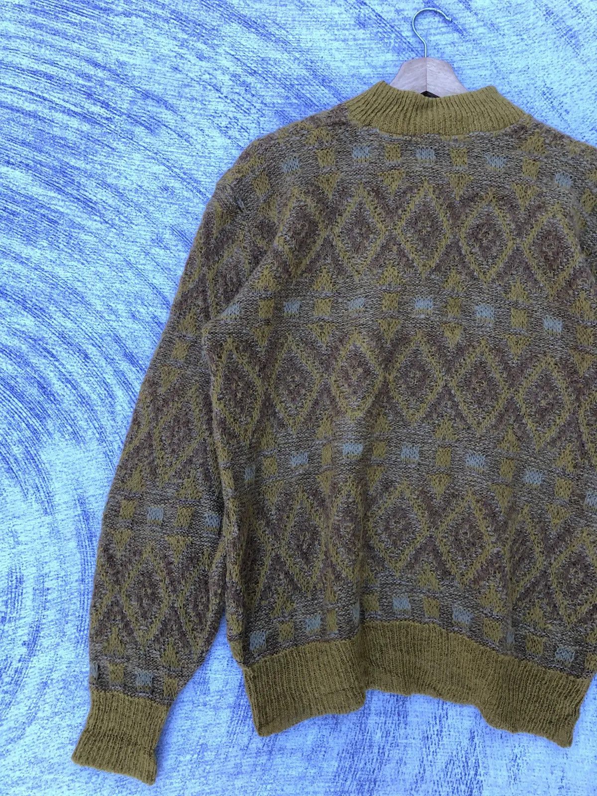 Aran Isles Knitwear Vintage British Piper Shaggy Knit Polo Fleece Size US M / EU 48-50 / 2 - 12 Thumbnail