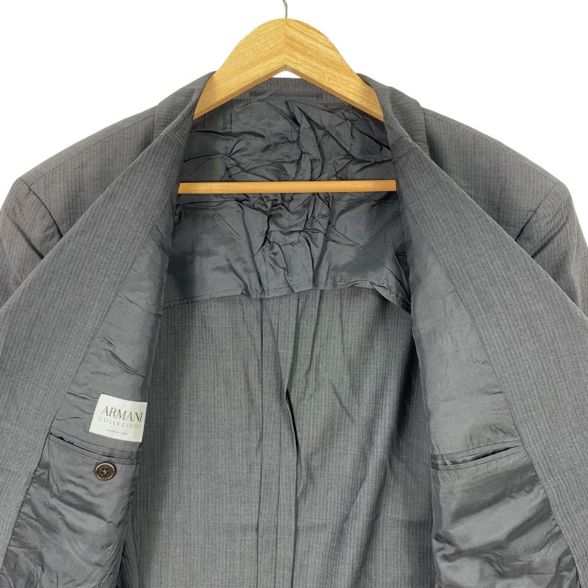 Armani Collezioni × Designer ARMANI Collezioni Made In Italy Italian Designer Blazer Coat Size 42R - 6 Thumbnail