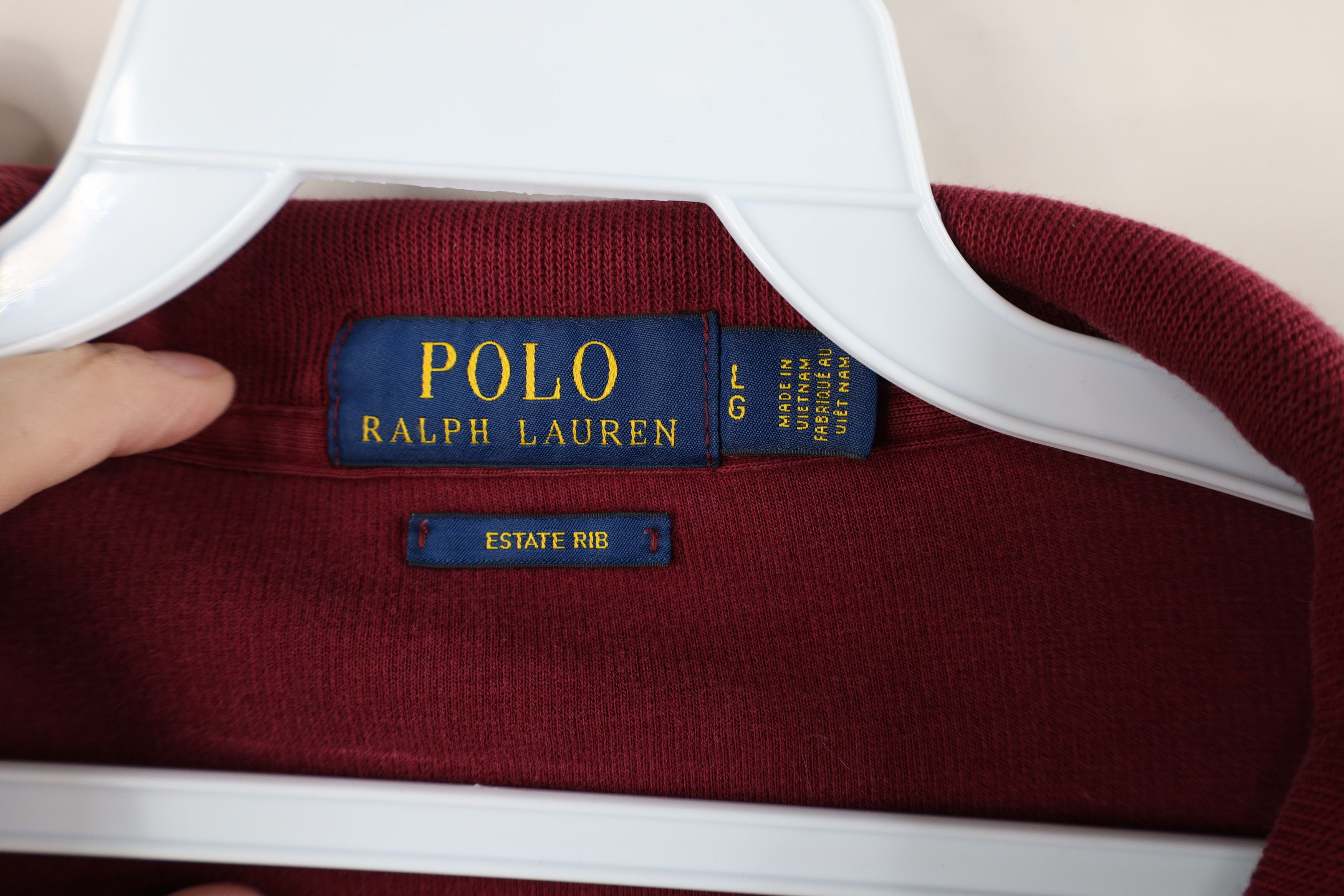 Ralph Lauren × Vintage Vintage Ralph Lauren Estate Rib Ribbed Knit Half Zip Sweater Size US L / EU 52-54 / 3 - 10 Thumbnail