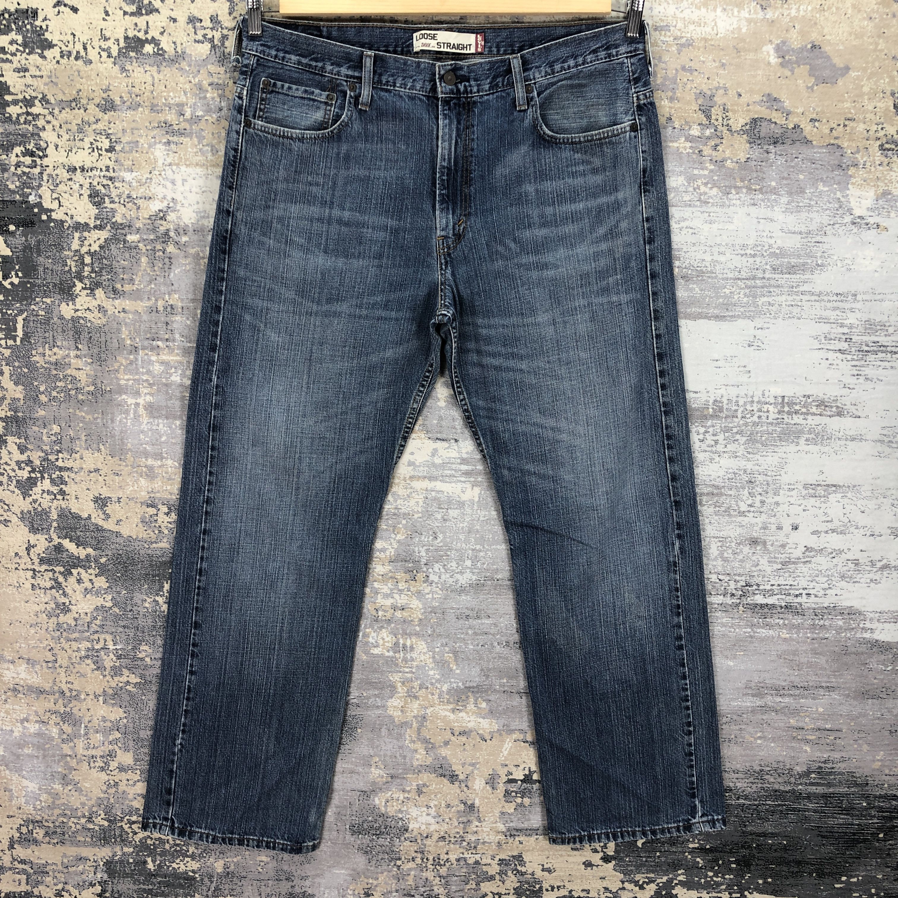 Vintage Levis 569 Baggy Faded Jeans Levi's Light Wash Denim