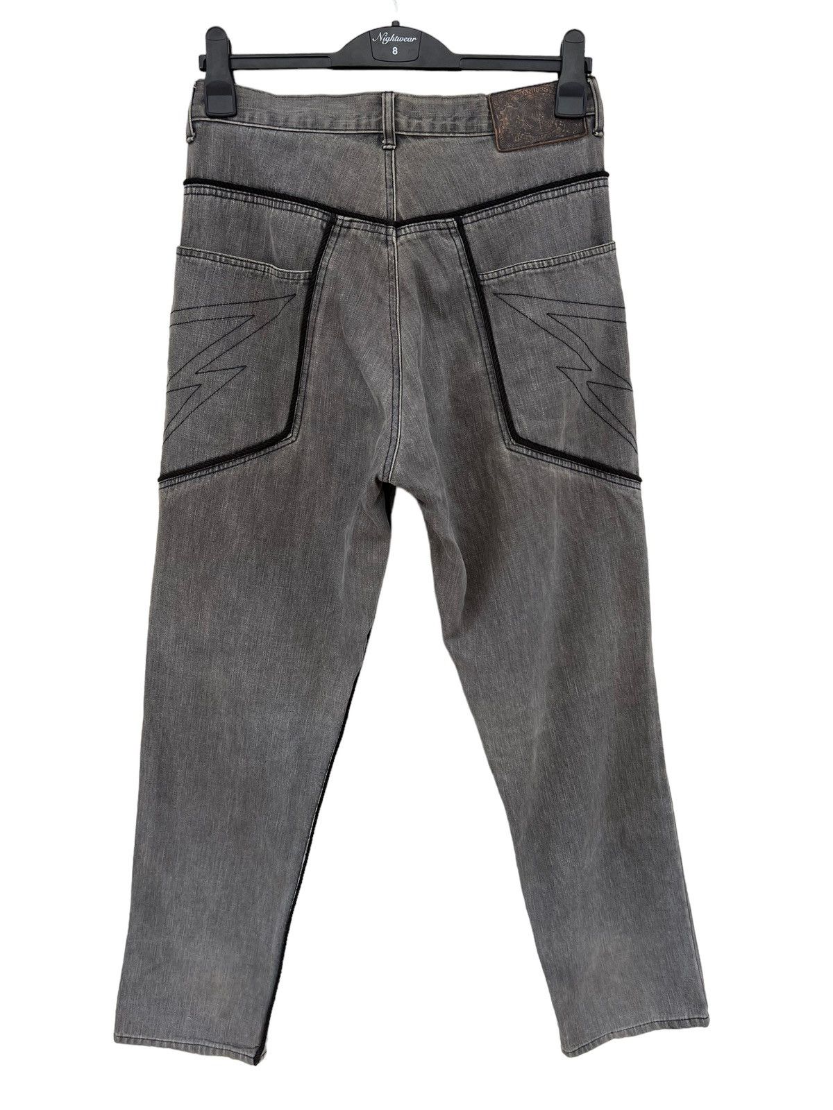 Swagger Vintage MANIFEST GELW Japan Dirty Mud Grey Denim Jeans Size US 31 - 15 Thumbnail