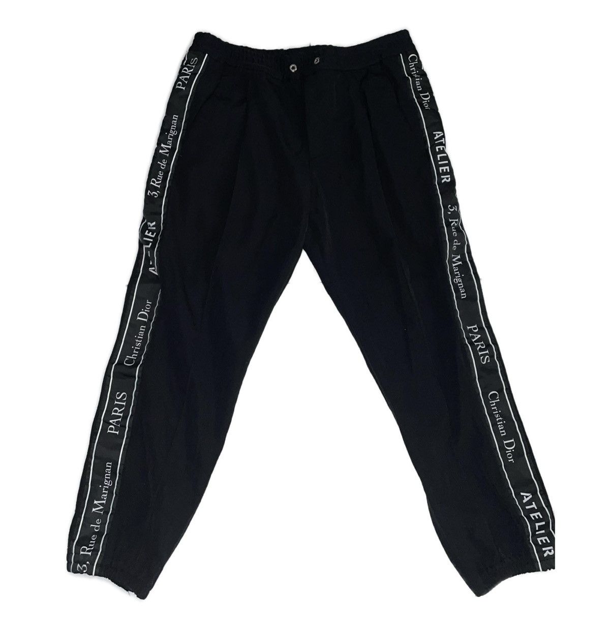 Christian dior atelier アトリエ　ジョガーパンツ Dior Christian Dior Homme Atelier side logo jogger pants | Grailed
