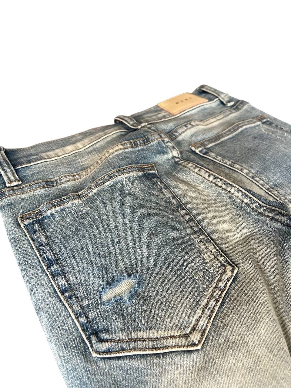 If Six Was Nine Japanese Brand MNML Distressed Skinny Jeans Size US 28 / EU 44 - 14 Thumbnail