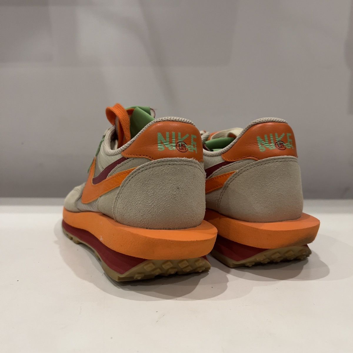 CLOT × Nike × Sacai Nike Waffle x Sacai CLOT Kiss Of Death Net Orange Blaze Size US 8.5 / EU 41-42 - 8 Thumbnail