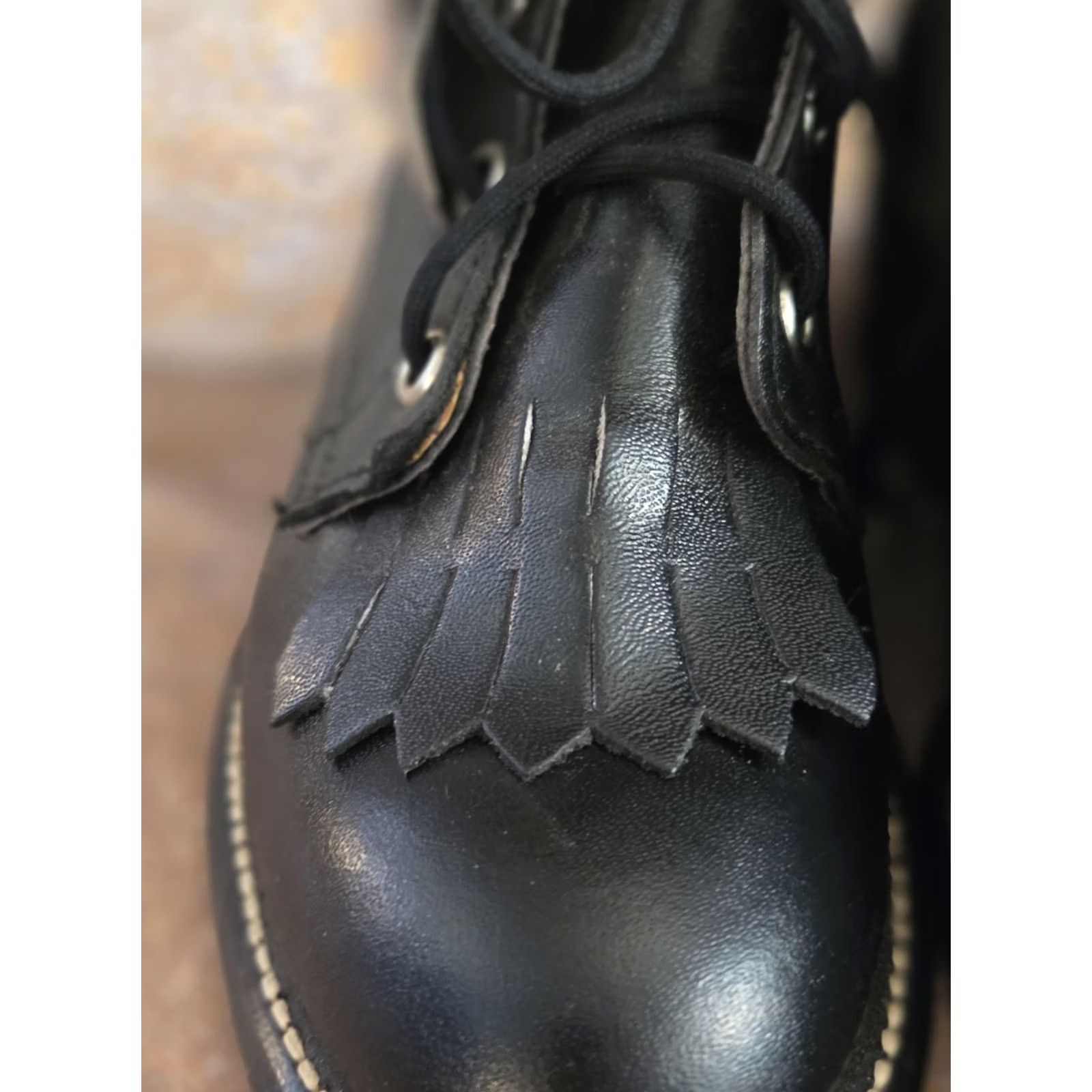 Vintage VINTAGE Laredo Black Western Laceup Boots Womens 5.5 Unworn Size US 6 / IT 36 - 4 Thumbnail