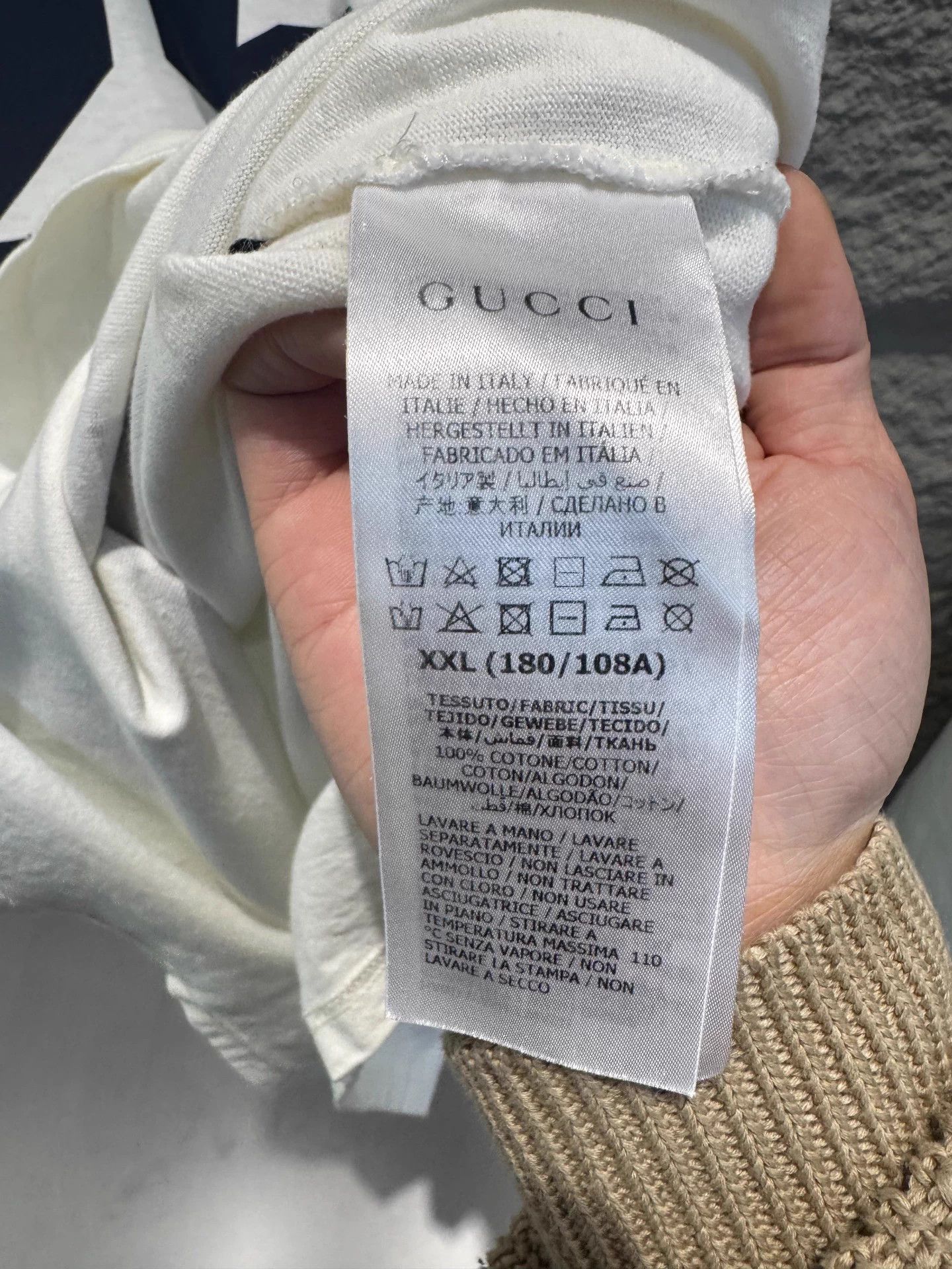 Gucci Gucci Logo Short Sleeve T-Shirt White XXL Unisex Relaxed Size XXL / US 16-18 / IT 52-54 - 3 Thumbnail