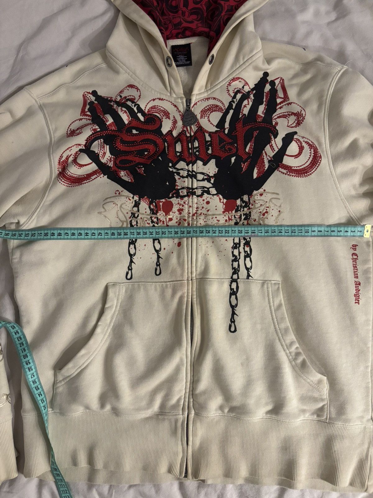 Christian Audigier Vintage SMET Christian Audigier Zip Hoodie Early 2000s Size US XXL / EU 58 / 5 - 17 Thumbnail