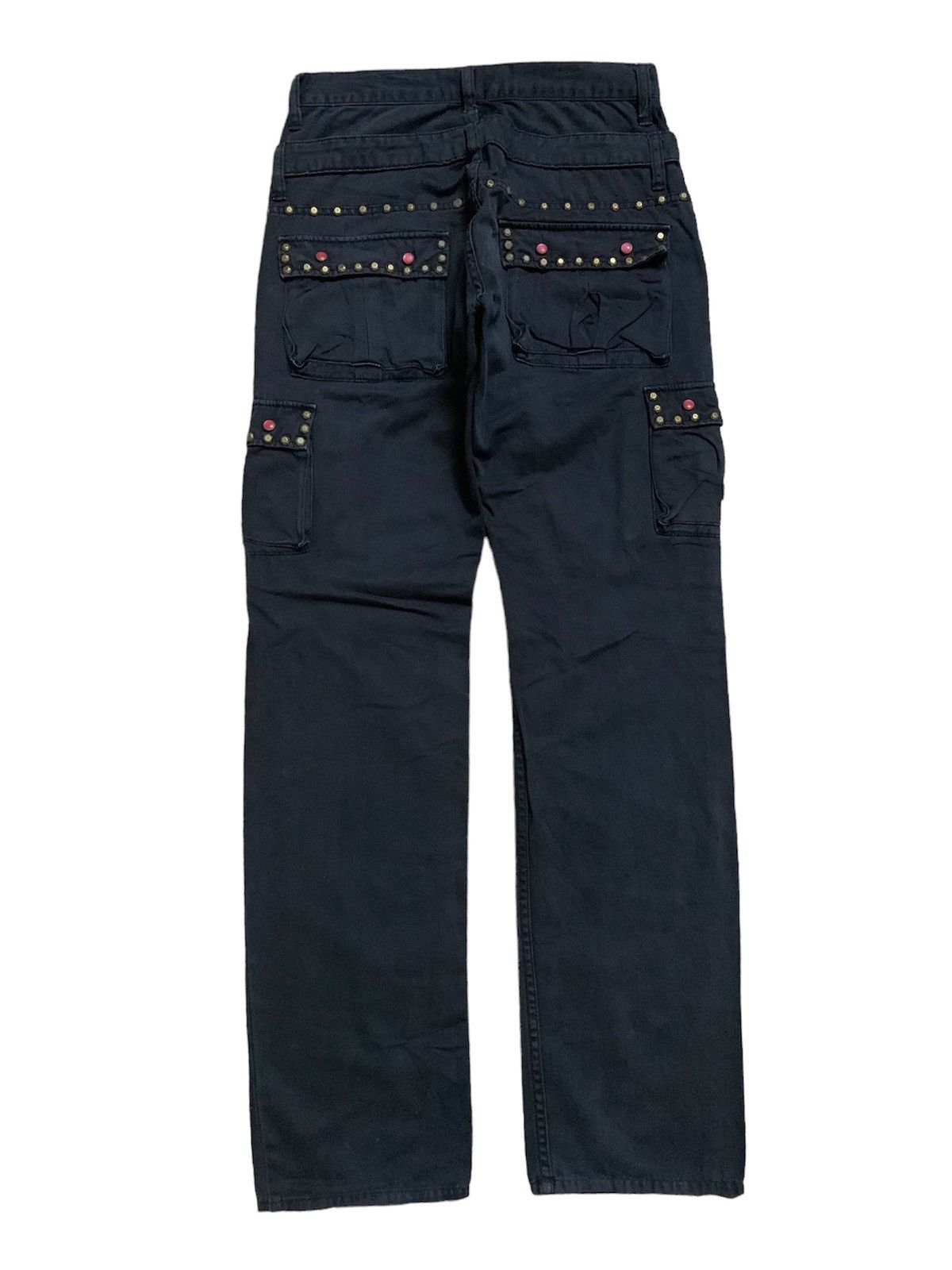 Hysteric Glamour Vtg Japanese Wild Khakis Studs Double Waist Cargo Pant Size US 28 / EU 44 - 3 Thumbnail
