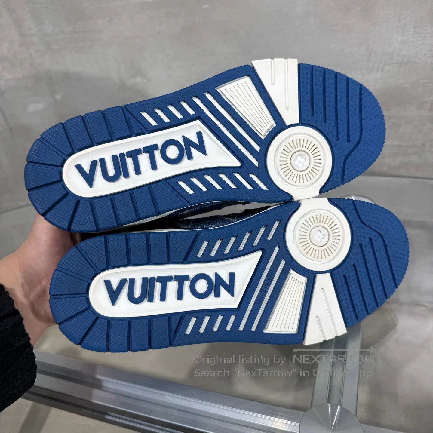 Louis Vuitton Louis Vuitton Trainer: Blue and White Jeans board shoes Size US 5.5 / IT 35.5 - 6 Thumbnail