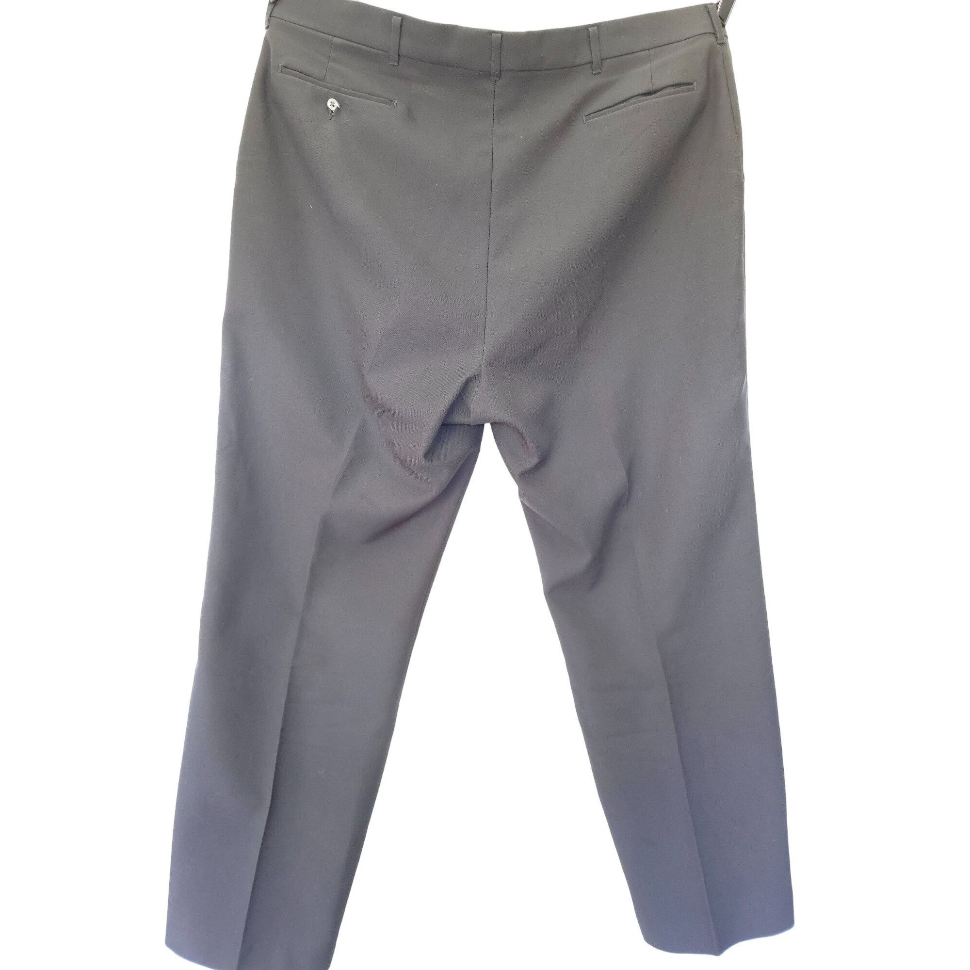 Other Reed St. James Mens Black Dress Pants 44x32 Polyester Made I Size US 44 / EU 60 - 5 Thumbnail