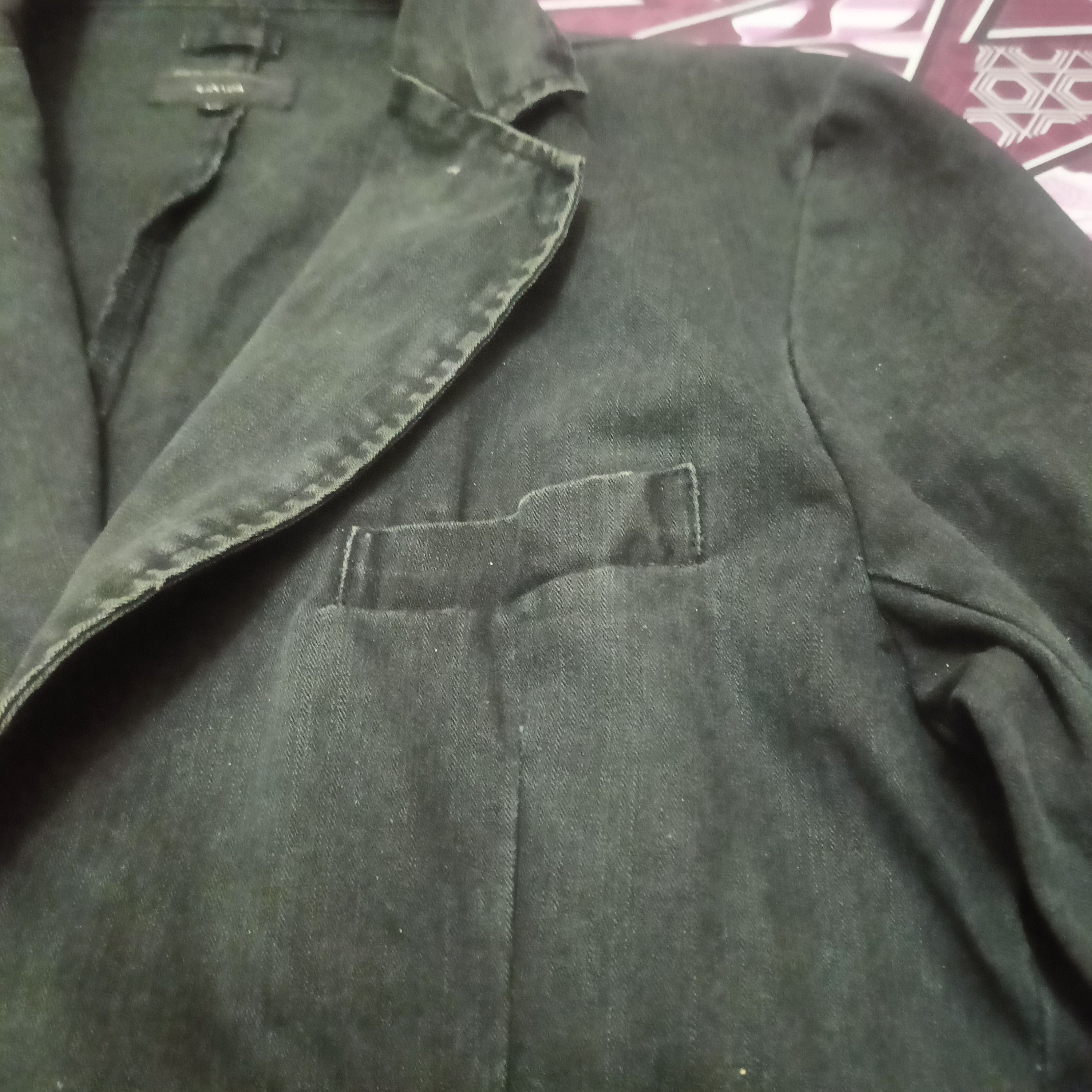 Japanese Brand Power To the people Coat distressed Stripe green & Black Size US M / EU 48-50 / 2 - 13 Thumbnail