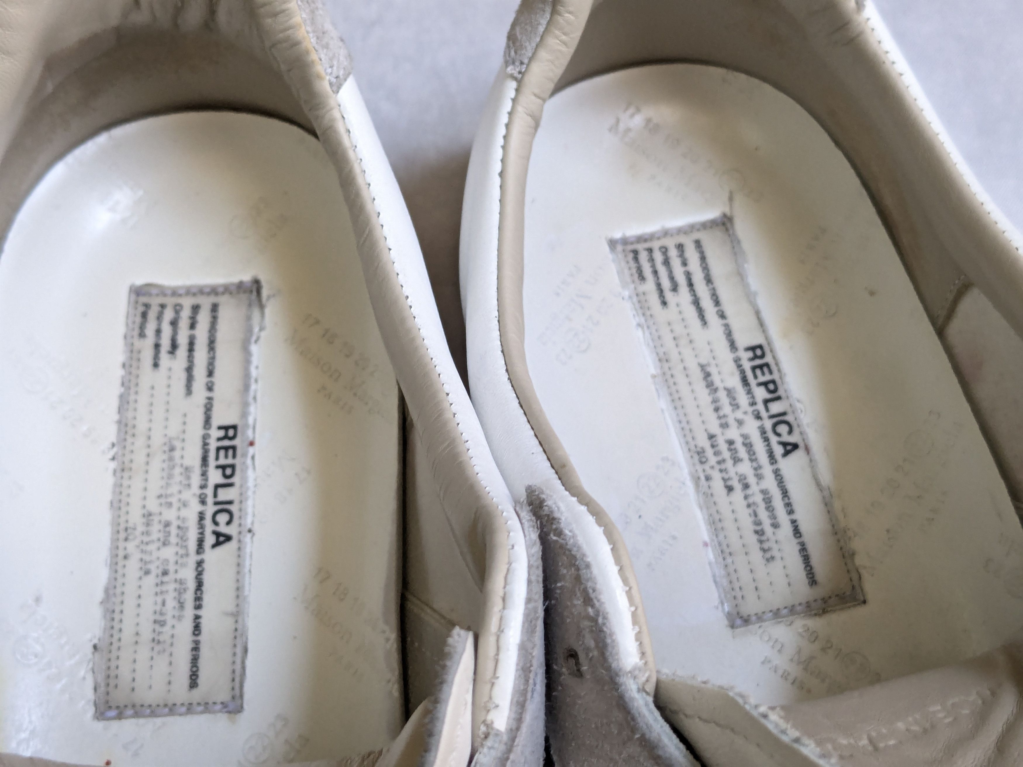 Maison Margiela Replica sneakers GATs Maison Margiela White Gray 13 46 Size US 13 / EU 46 - 8 Thumbnail