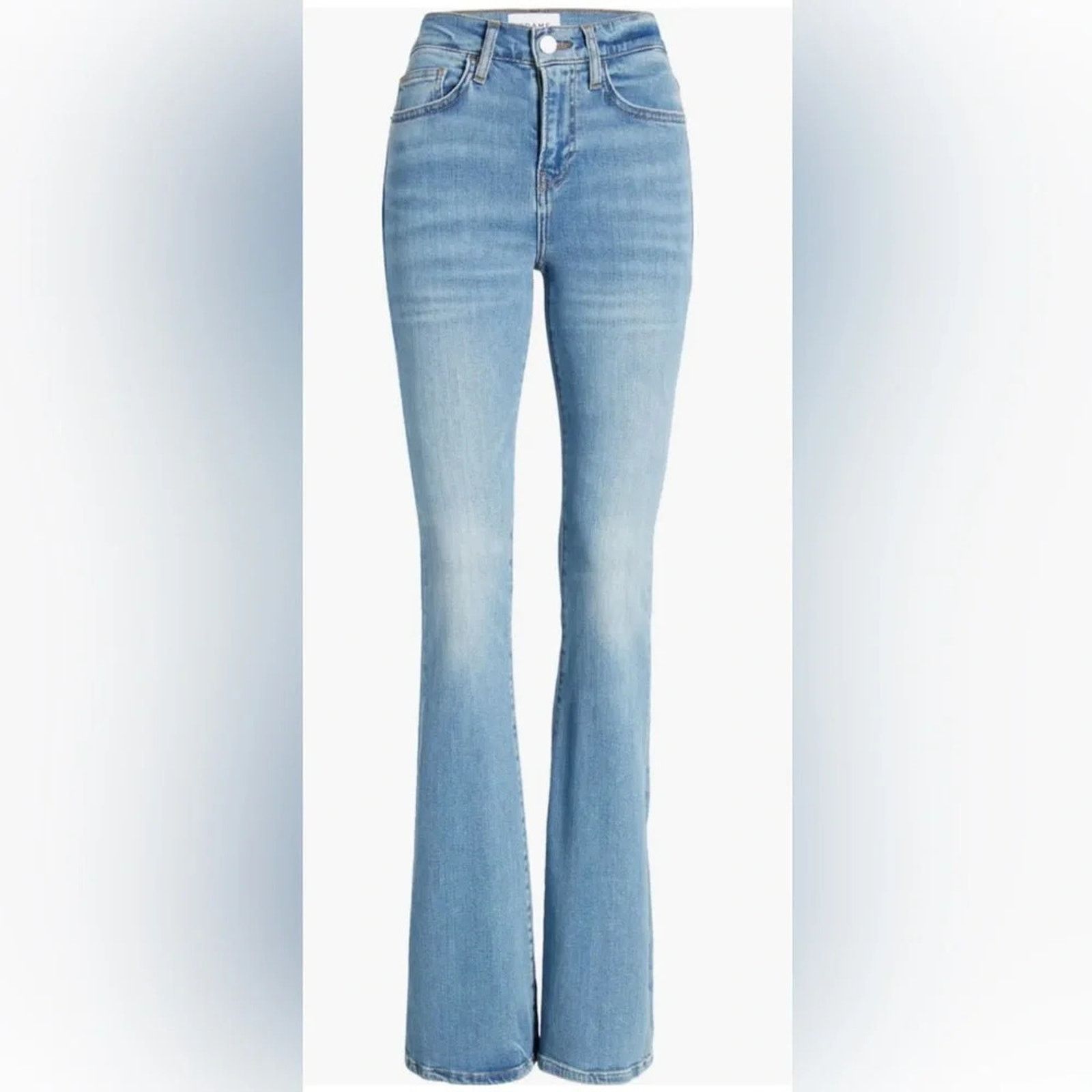 Frame Frame Le High Flare jeans in a light wash, size 27 Size 27" / US 4 / IT 40 - 7 Thumbnail