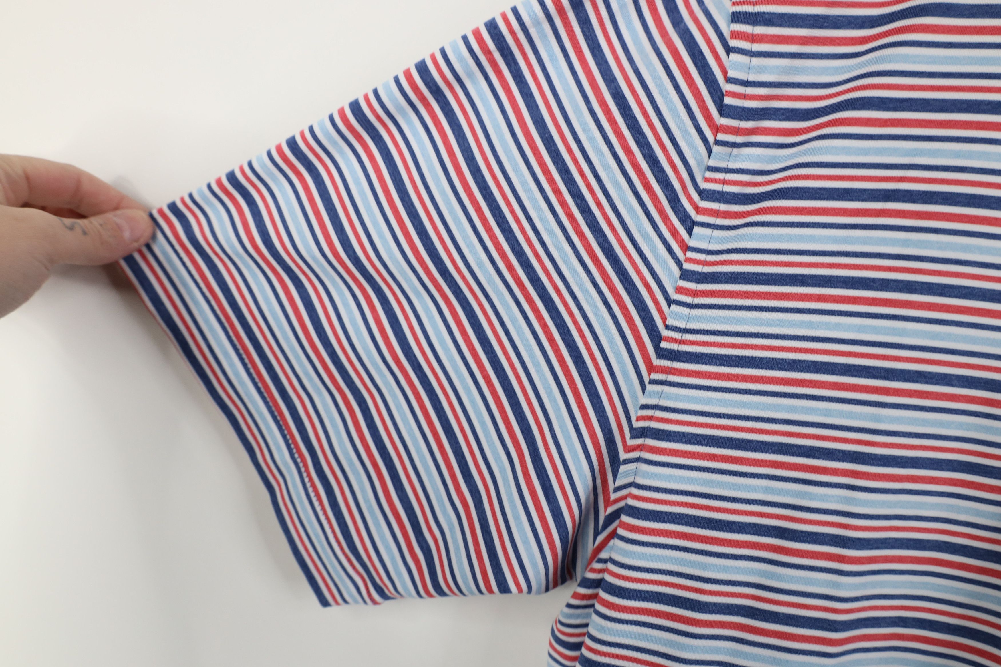 Peter Millar Peter Millar Summer Comfort Striped Knit Golf Polo Shirt Size US XL / EU 56 / 4 - 7 Thumbnail