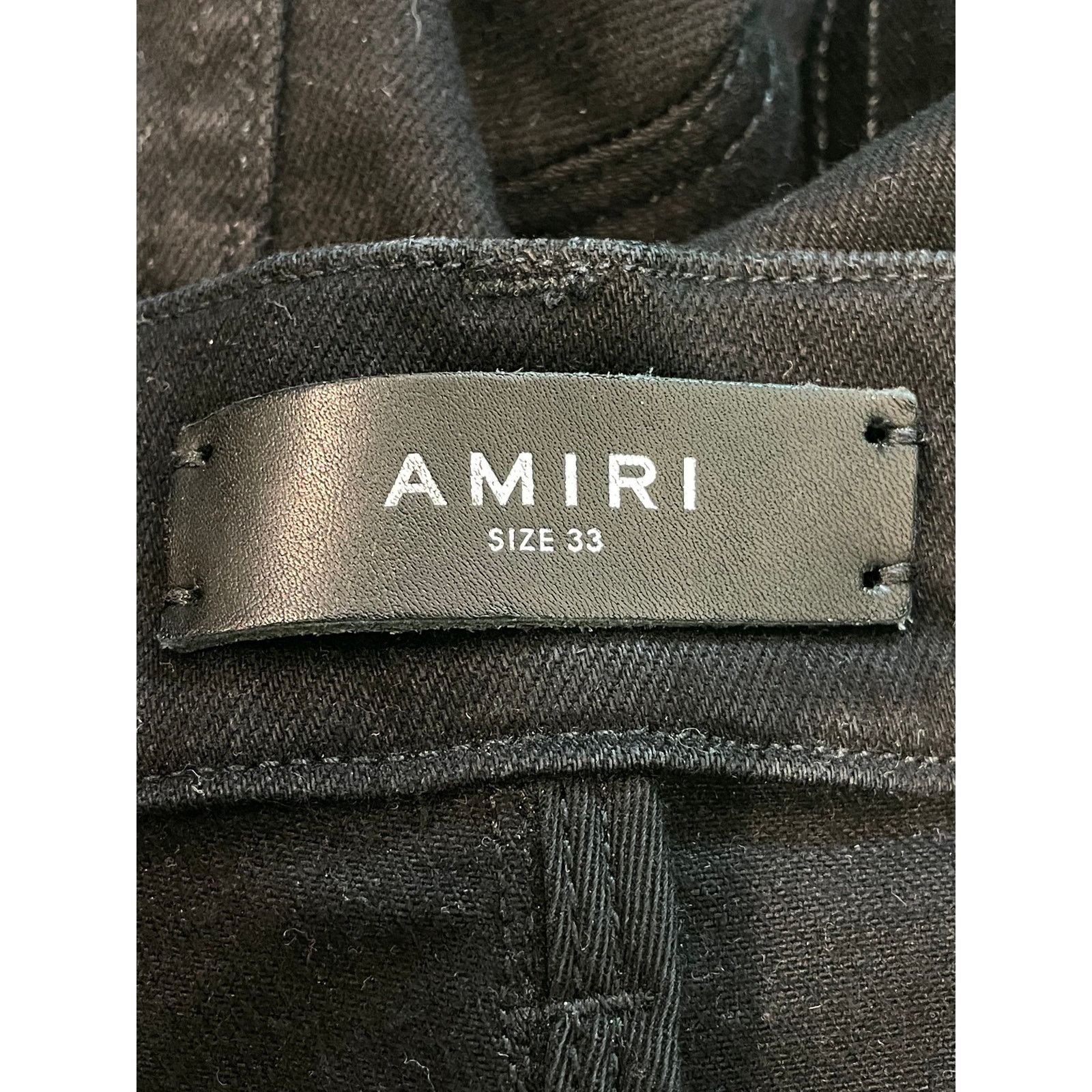 Amiri Amiri Clay Side Logo Black Jeans Size US 33 - 8 Thumbnail