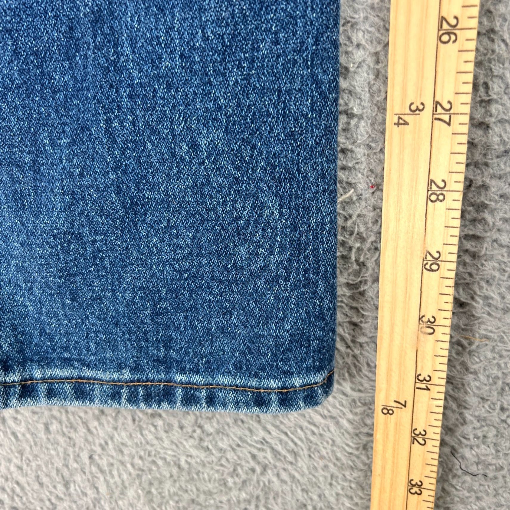 Wrangler VINTAGE Wrangler Jeans Womens 26x32 Regular Medium Blue Cotton Denim Western 80s 90s Riding Jeans, High Rise, Button Zip, Back Smooth, Tapered? Size 30" / US 8 / IT 44 - 7 Thumbnail