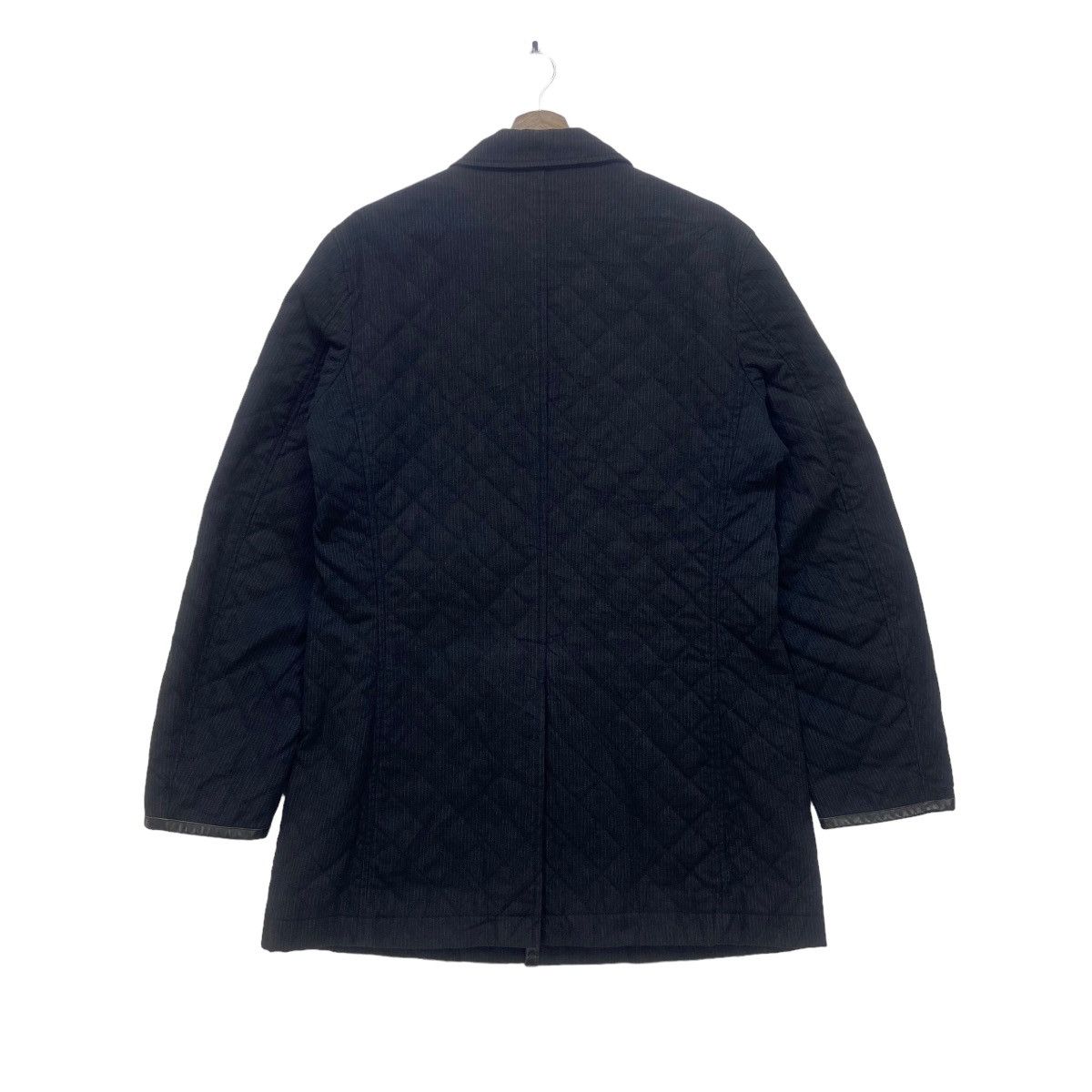 Japanese Brand × Takeo Kikuchi Japanese Brand Takeo Kikuchi Leather Trimmed Quilted Jacket Size US S / EU 44-46 / 1 - 4 Thumbnail