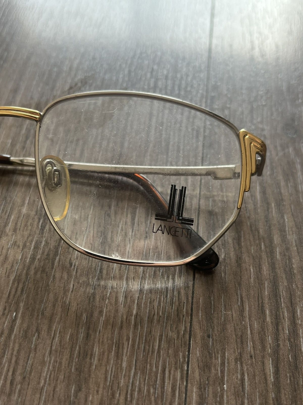 Lui di Lancetti Lancetti Made in Italy 1990s Metal Frames Demo Lens Size ONE SIZE - 2 Thumbnail