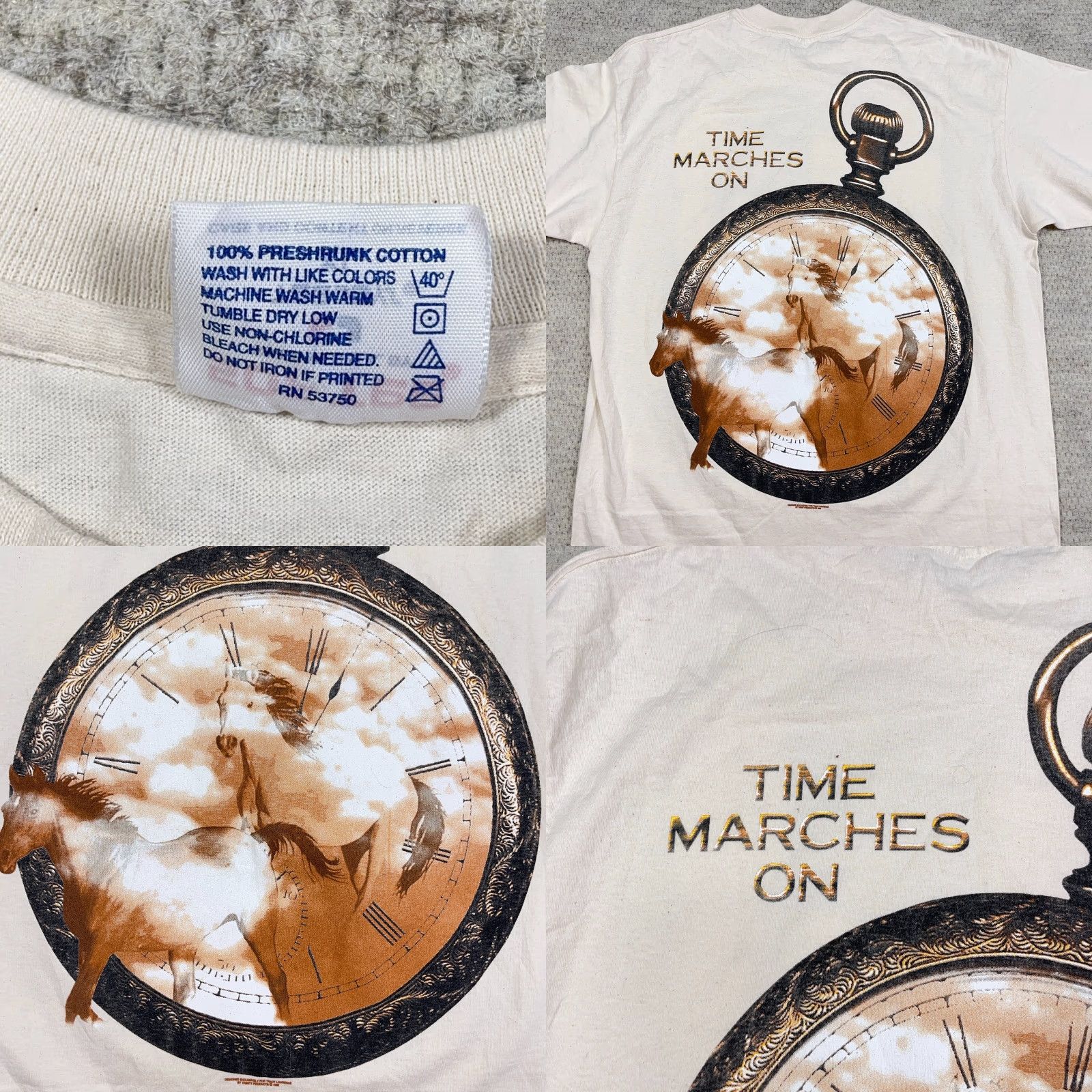 TEE JAYS VINTAGE Tracy Lawrence Tee Jays Shirt Men XL Tan Beige Graphic Print 90s Rock Retro Band Music 90s Womens Mens Boys Girls Size US XL / EU 56 / 4 - 8 Thumbnail