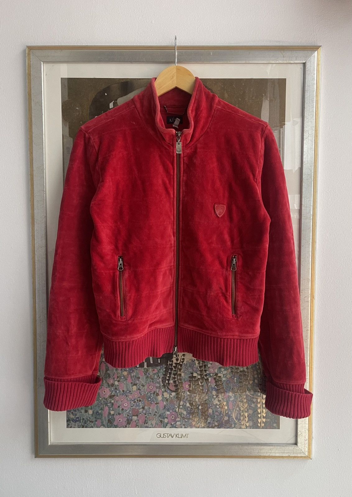 Armani Armani Jeans Velvet Jacket velour 90s Size XL / US 12-14 / IT 48-50 - 1 Thumbnail