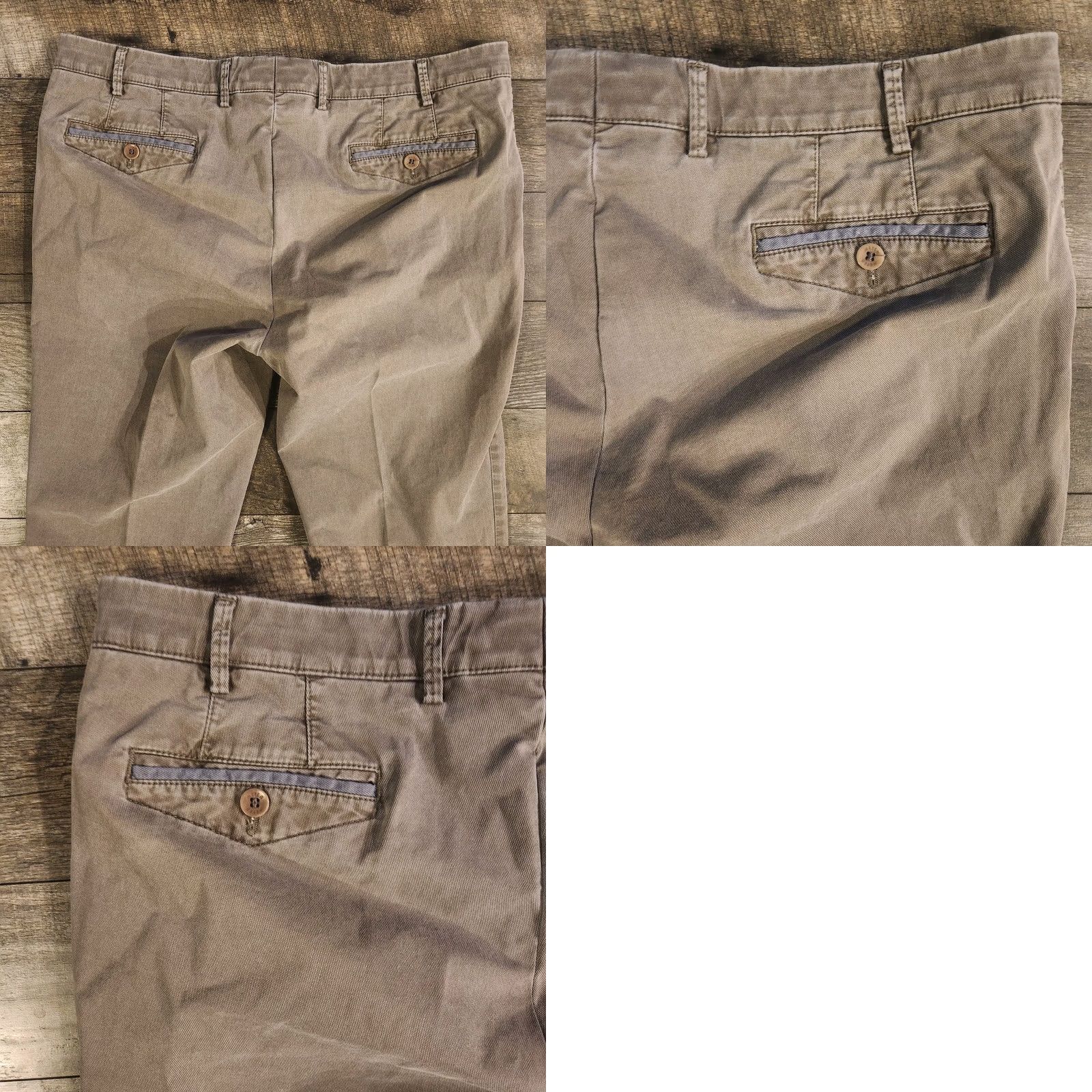 Vintage Meyer Chicago Mens 40x29 Trouser Beige Khaki Smart Casual Cotton Stretch Pants Straight 40in Inseam Mens Regular Beige City Size US 40 / EU 56 - 8 Thumbnail