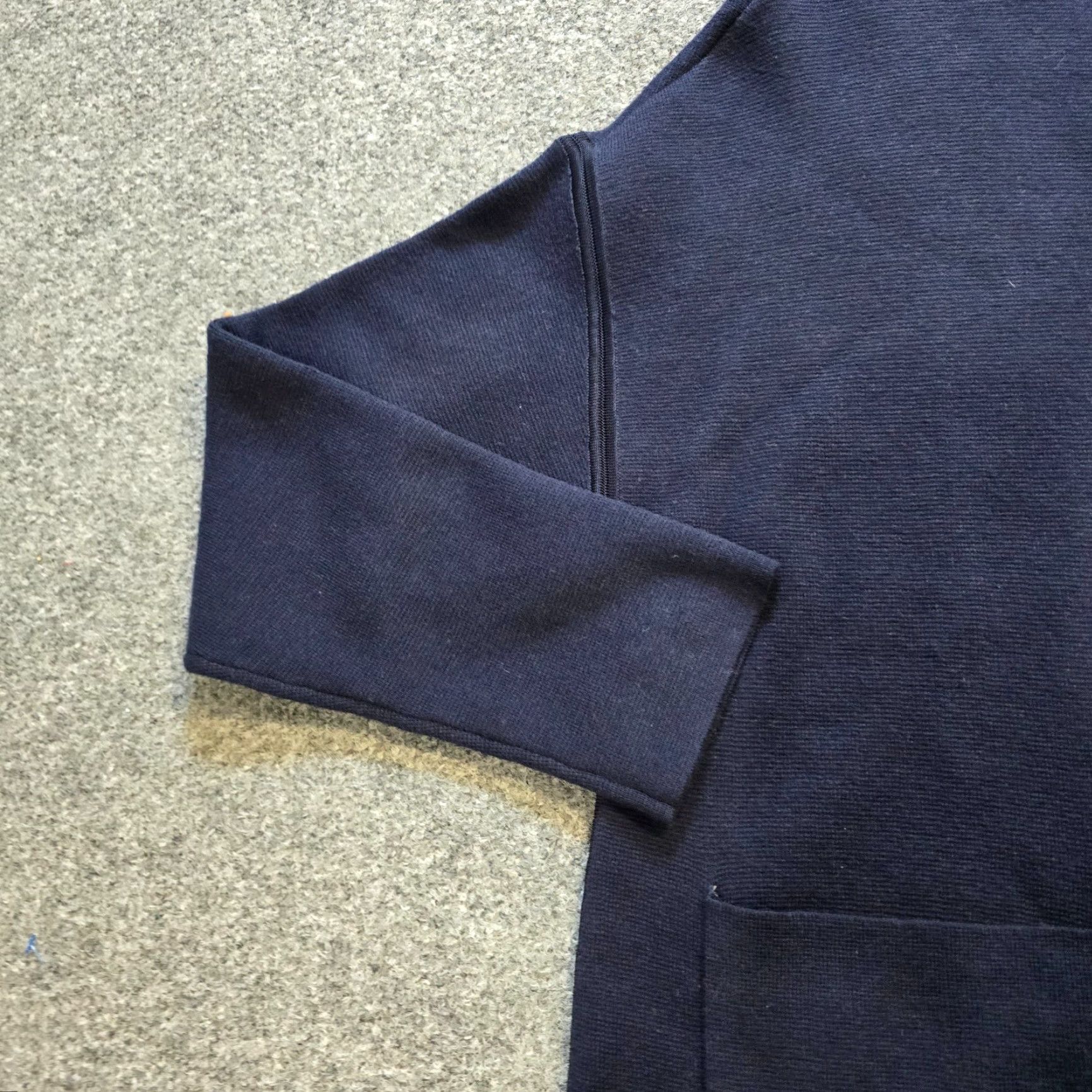 Vintage Chicos Sweater Blue Milano Stitch Mock Neck Pockets Large Womens Pullover Knit Mock Neck Long Sleeve Casual Size L / US 10 / IT 46 - 3 Thumbnail