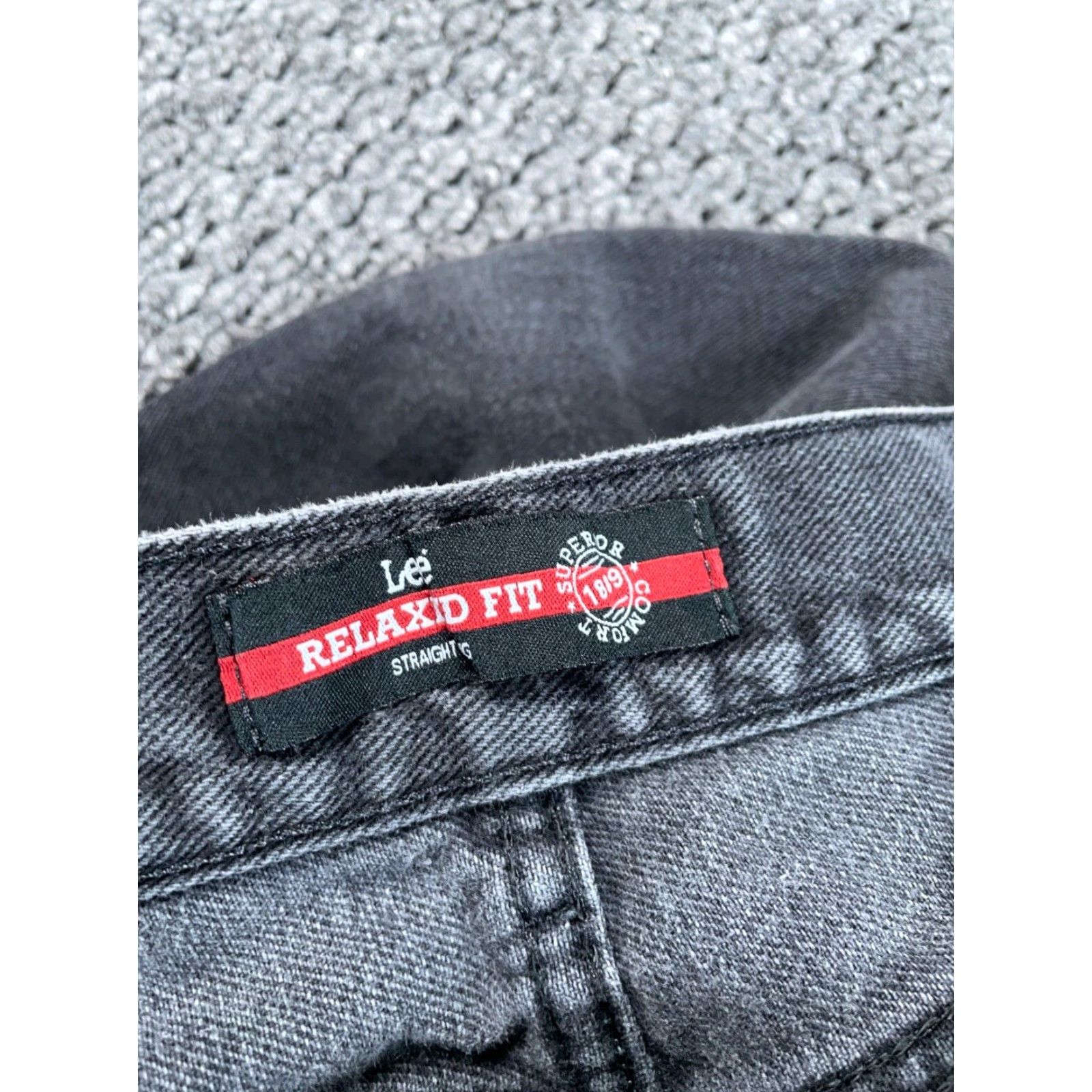 Lee VINTAGE Lee Men's Jeans 35x29 Relaxed Fit Cotton Denim Black Anime Jujutsu Kaisen Retro 90s Size US 35 - 3 Thumbnail