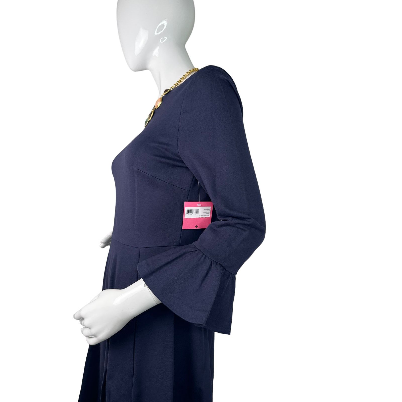 Kate Spade Kate Spade Bell Sleeve Ponte Dress Rich Navy Medium Size M / US 6-8 / IT 42-44 - 2 Thumbnail
