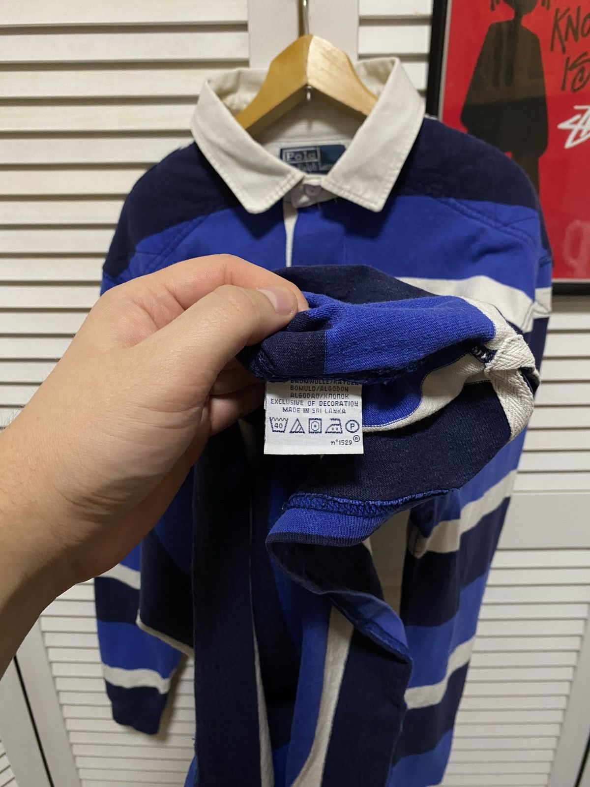 Polo Ralph Lauren Vintage Polo Ralph Lauren T Shirt Long Sleeve Rugby Striped Size US L / EU 52-54 / 3 - 8 Thumbnail