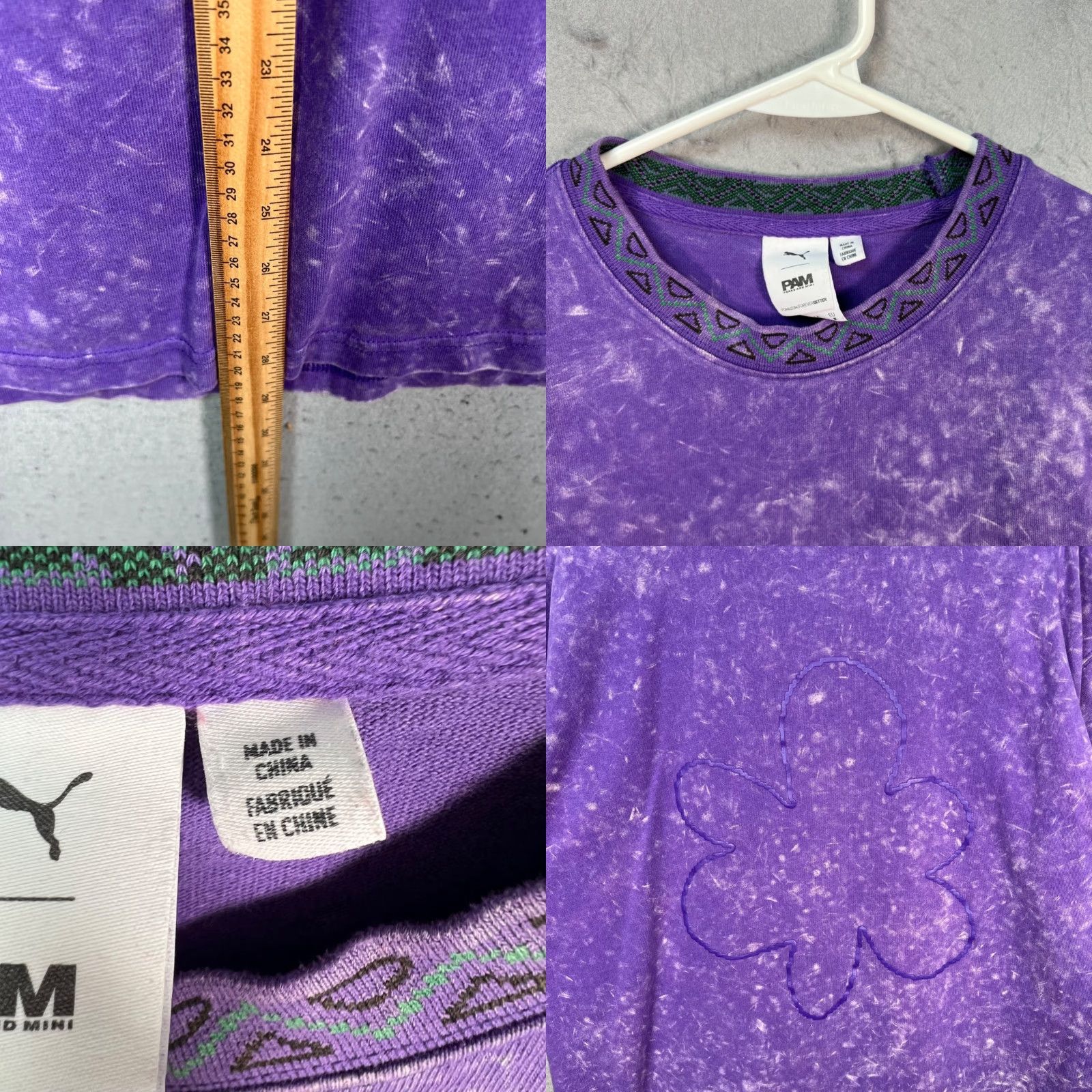 Puma Puma Perks And Mini Purple Tie-Dye T-Shirt Size Medium Mens Regular Short Sleeve Crew Neck Cotton 2020s Summer Spring Size US M / EU 48-50 / 2 - 8 Thumbnail