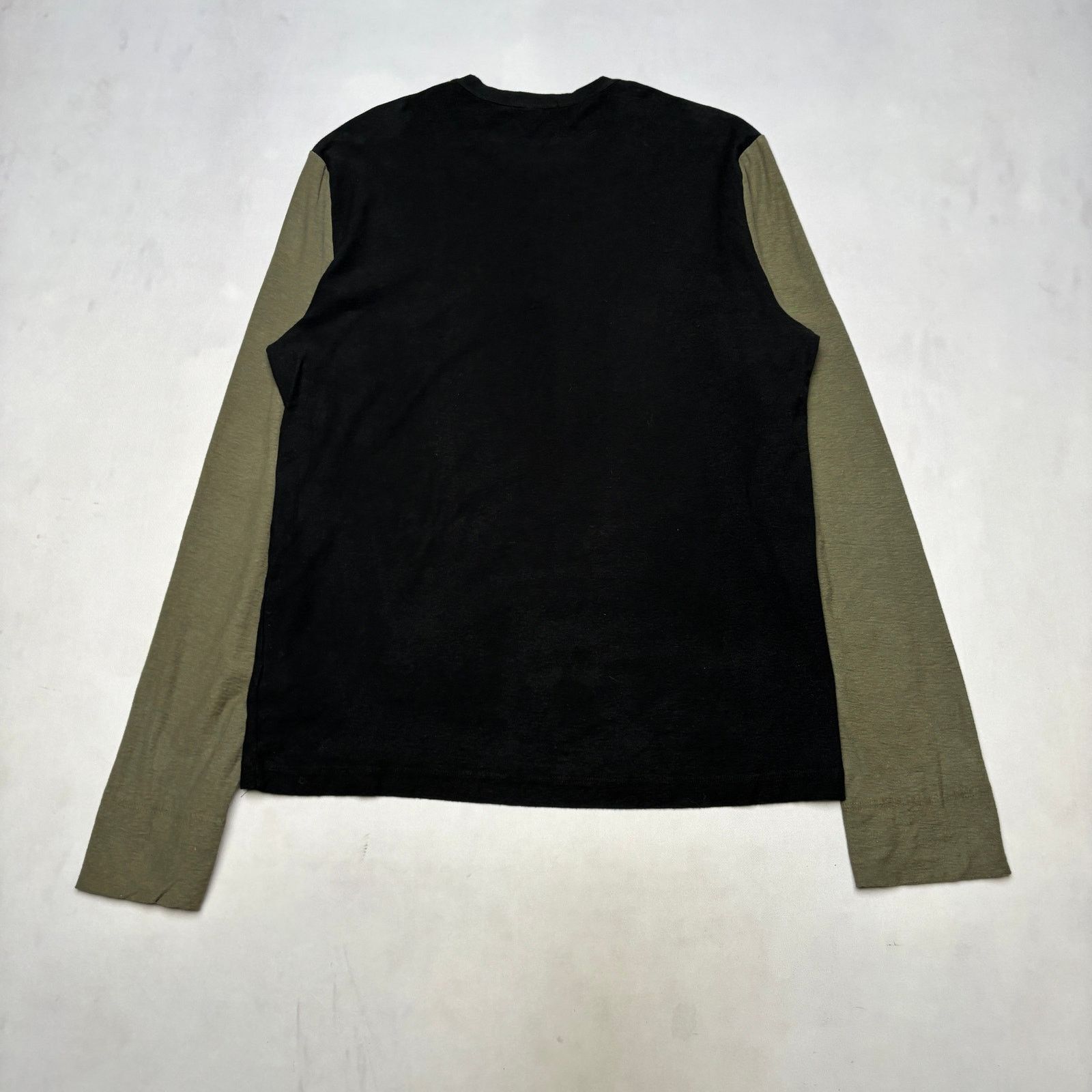 James Perse Standard James Perse Colorblock Henley Shirt Men's 2/M Size US M / EU 48-50 / 2 - 3 Thumbnail